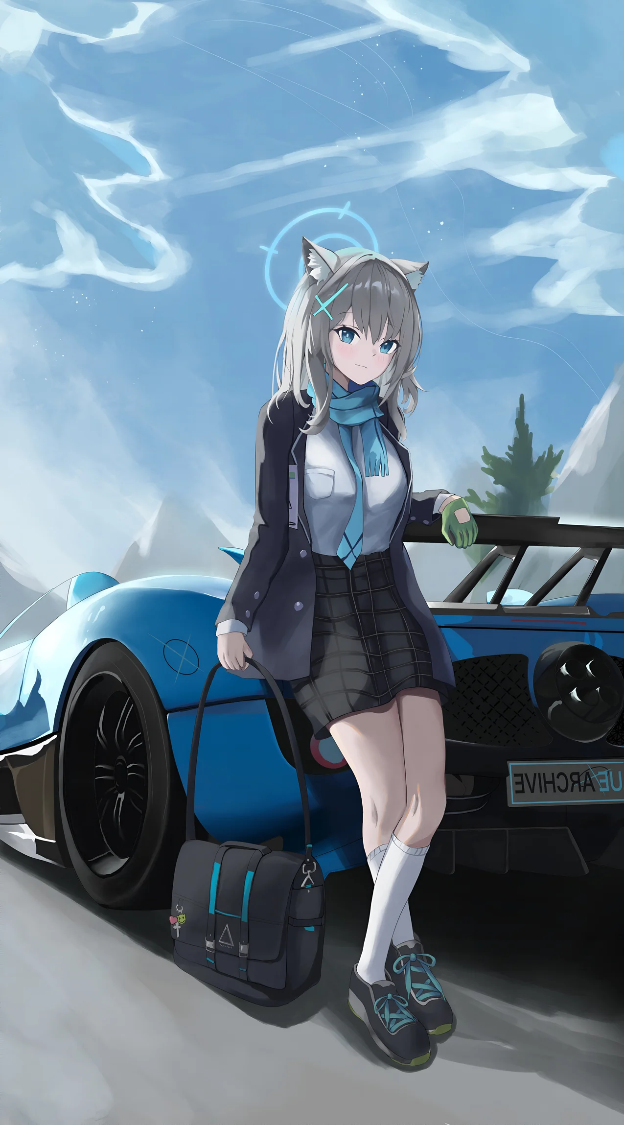 Wallpaper Anime 4K Shiroko Blue Archive