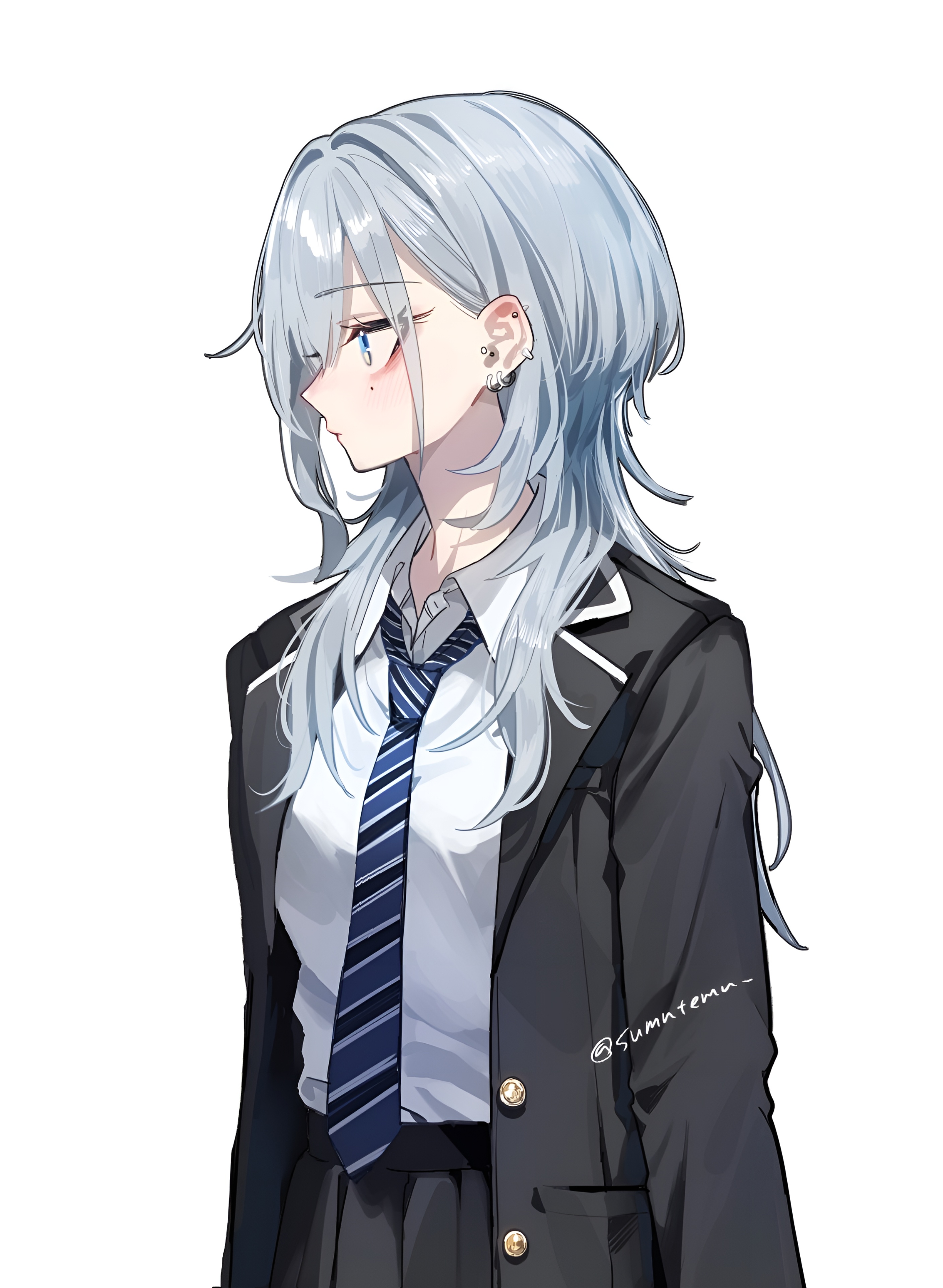 Haimiya Mio Anime School Uniform Wallpaper