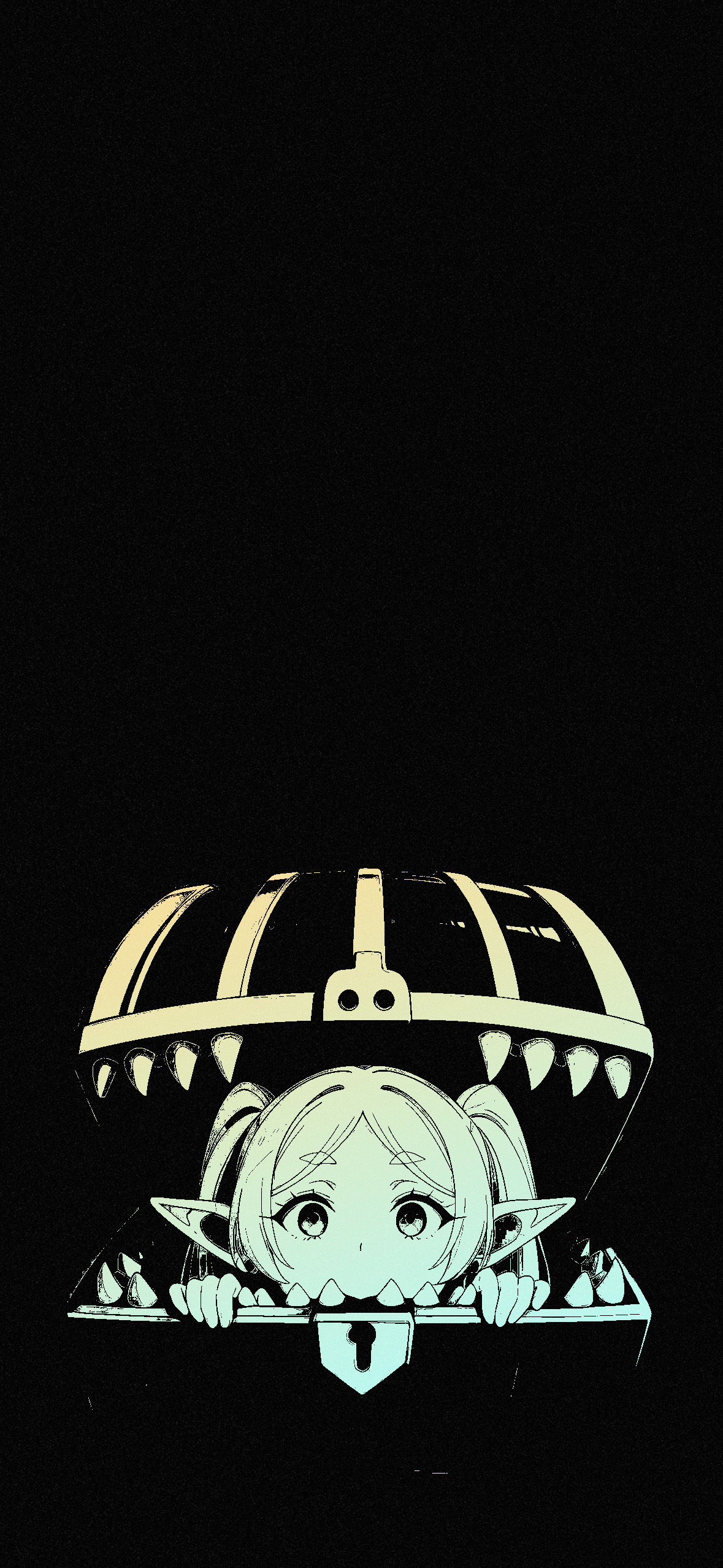 Frieren Minimalistic Mobile Wallpaper 4K