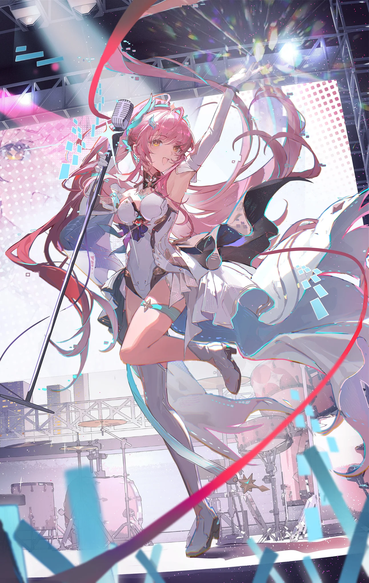 Aemeath Wuthering Waves Matakan Kide-kide Wallpaper