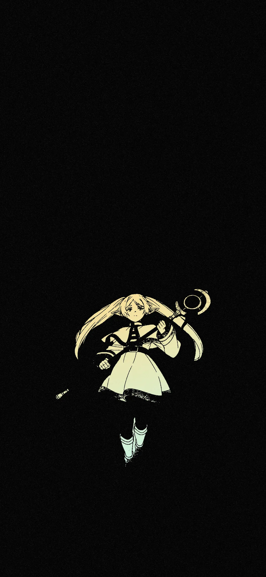 Frieren Minimalistic Mobile Wallpaper 4K