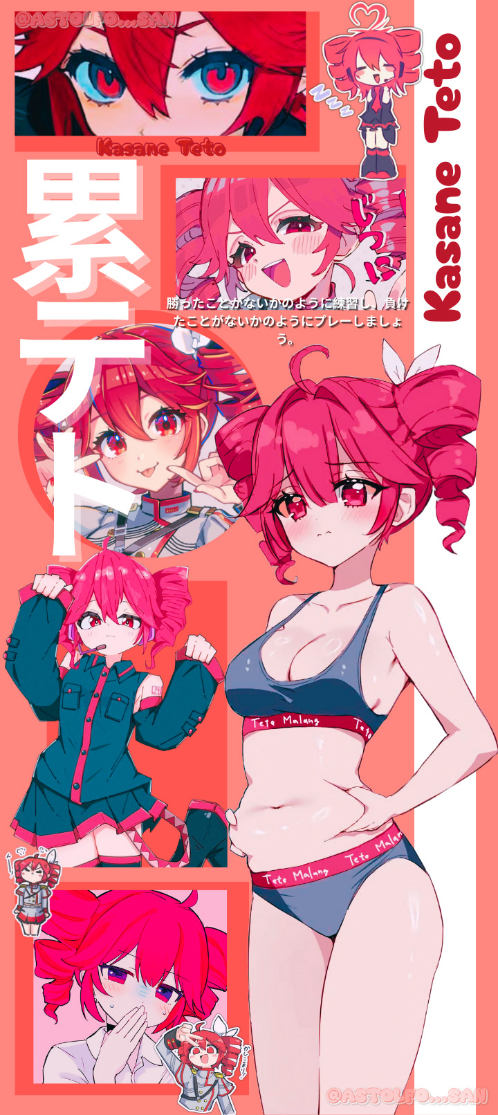 Kasane Teto Mobile Wallpaper 4K