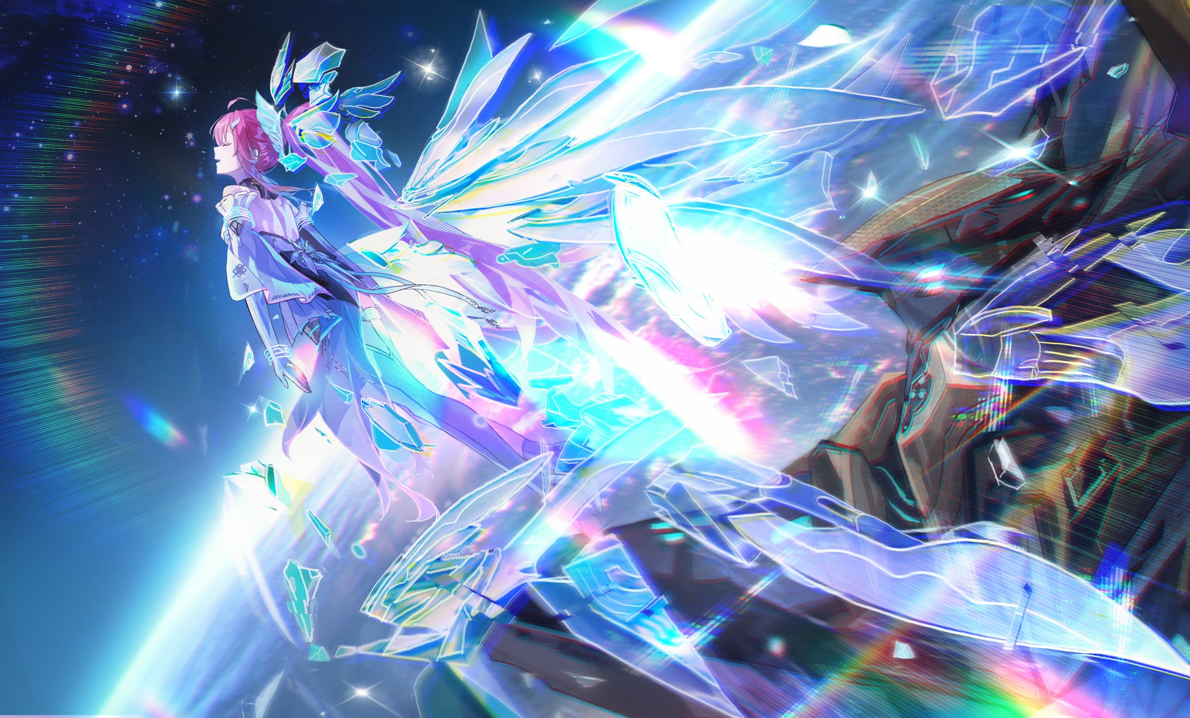 Aemeath Crystal Wings Wallpaper – Wuthering Waves 4K
