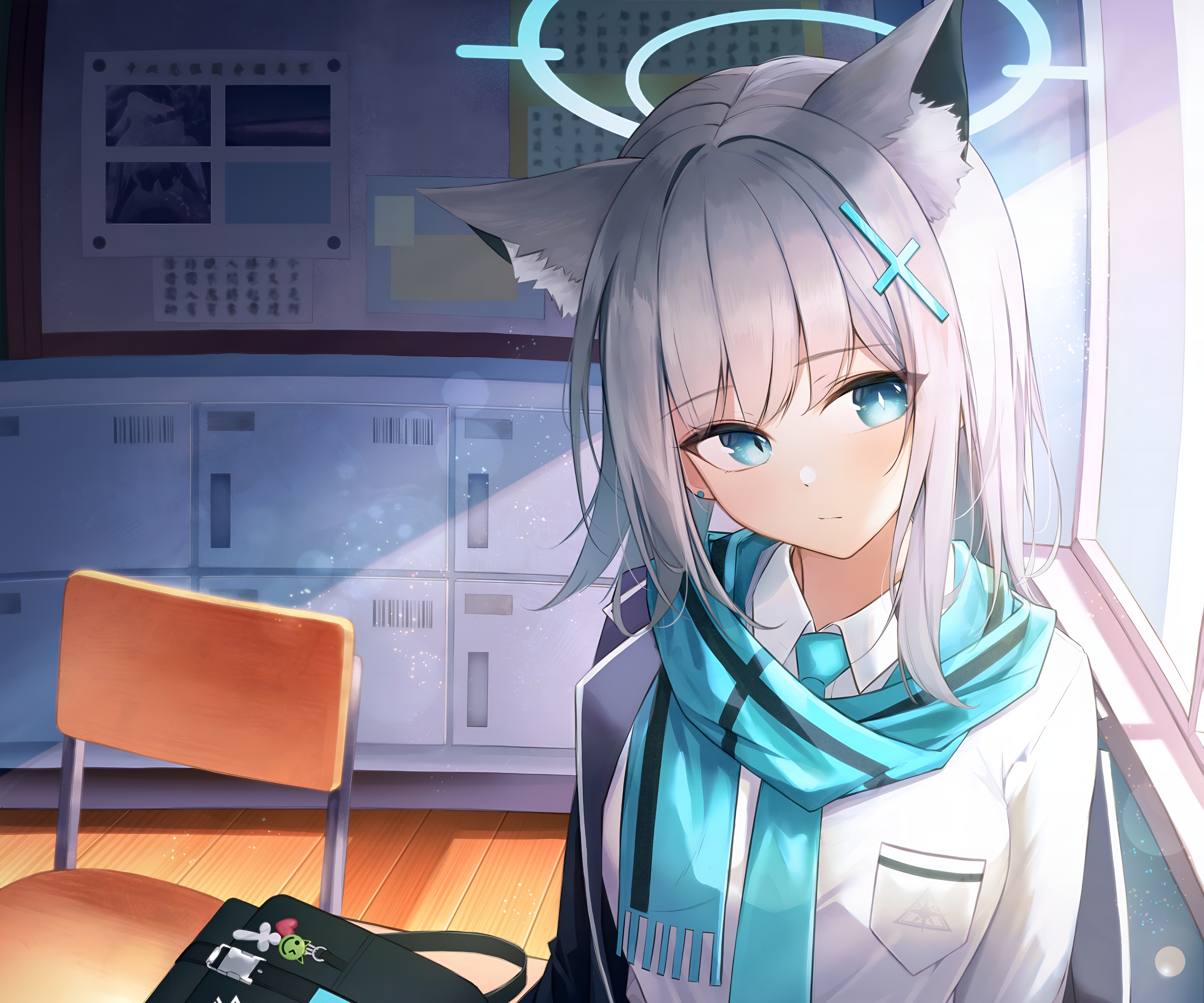 Shiroko Sunaookami Blue Archive 4K Wallpaper