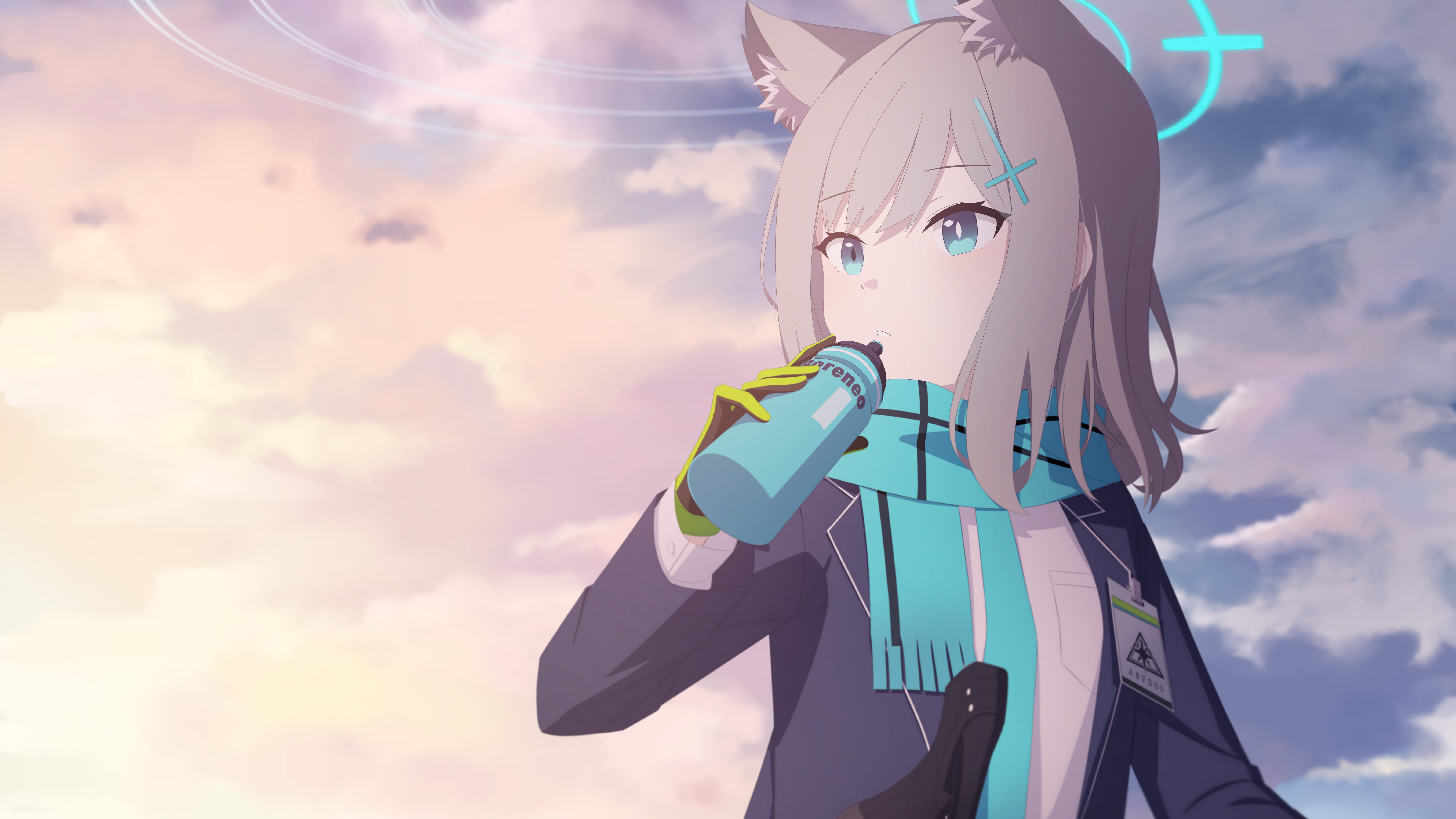 Shiroko Sunaookami Blue Archive 4K Wallpaper