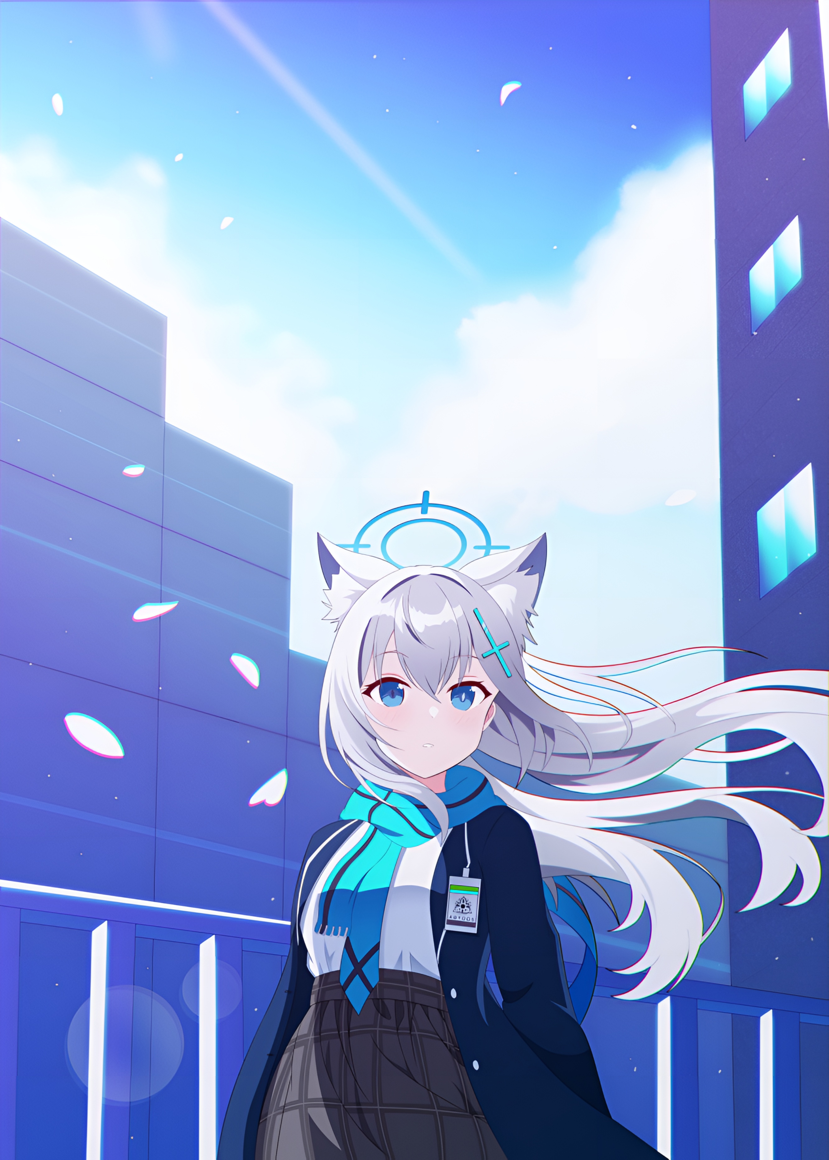 Shiroko Sunaookami Blue Archive 4K Wallpaper