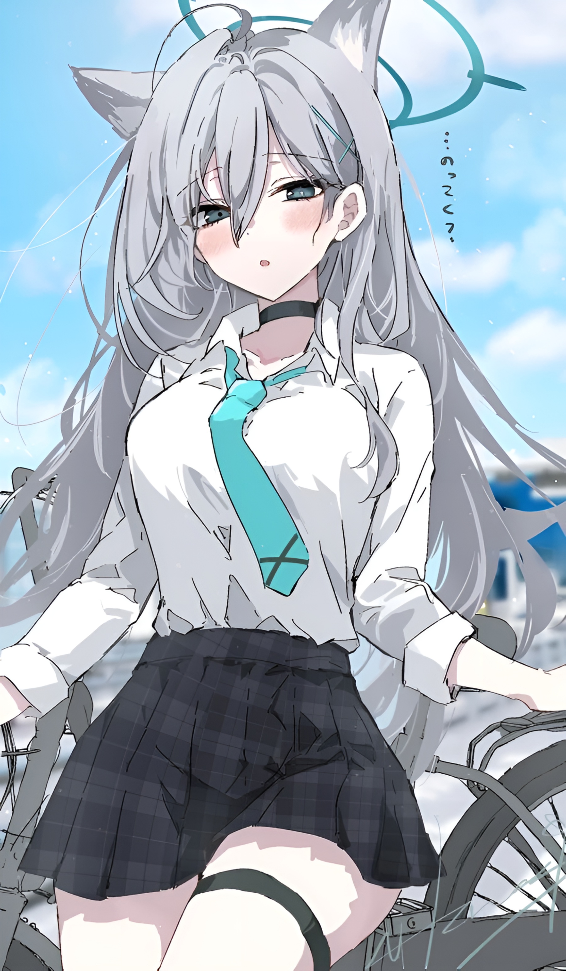 Shiroko Sunaookami Blue Archive 4K Wallpaper