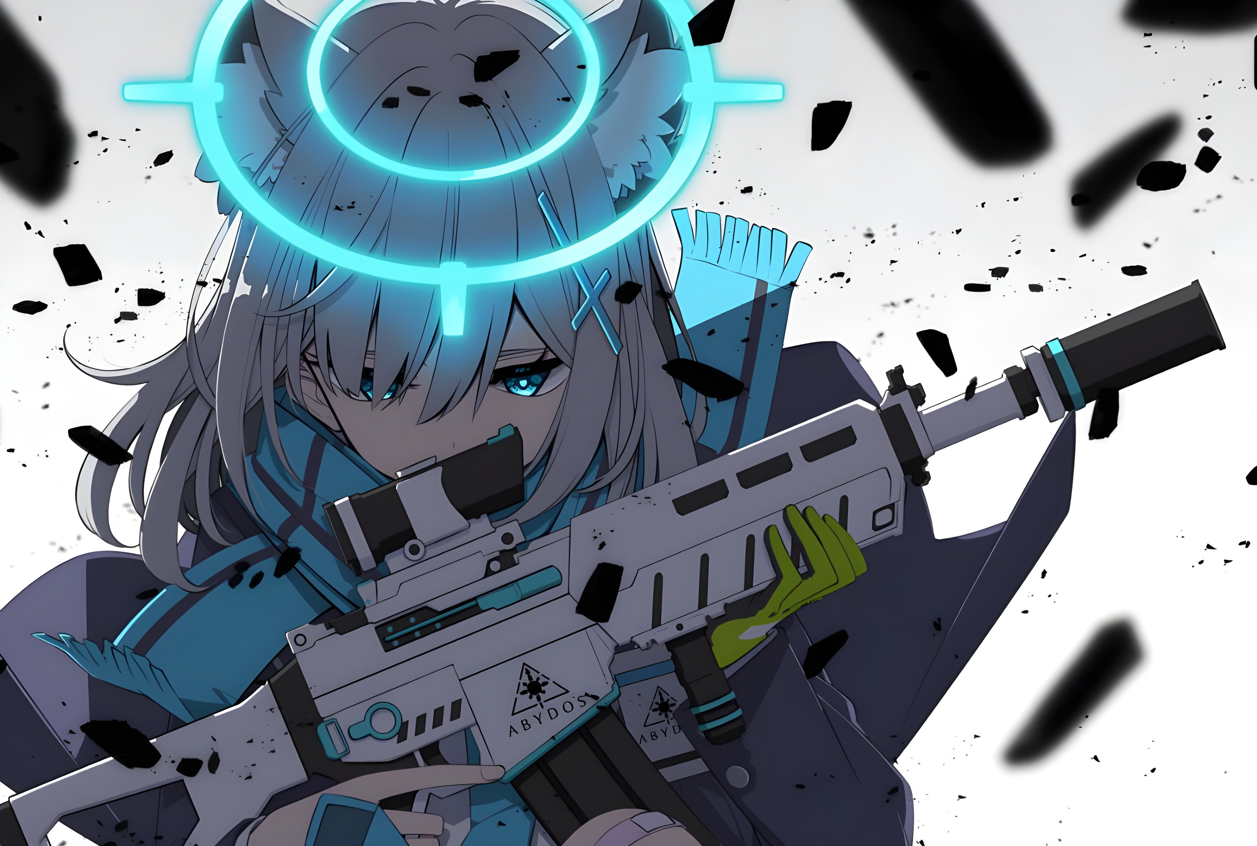 Shiroko Sunaookami Blue Archive 4K Wallpaper