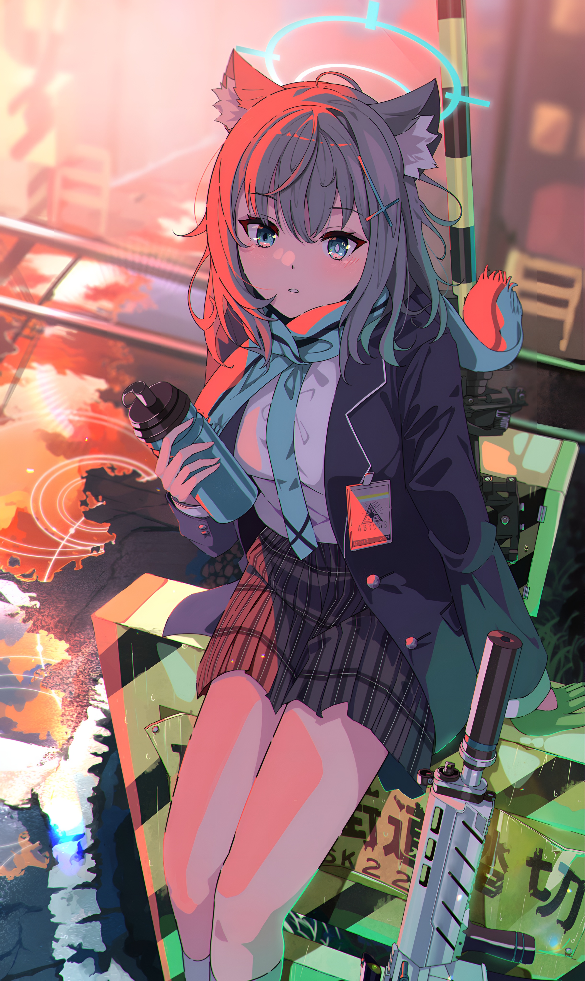 Shiroko Sunaookami Blue Archive 4K Wallpaper
