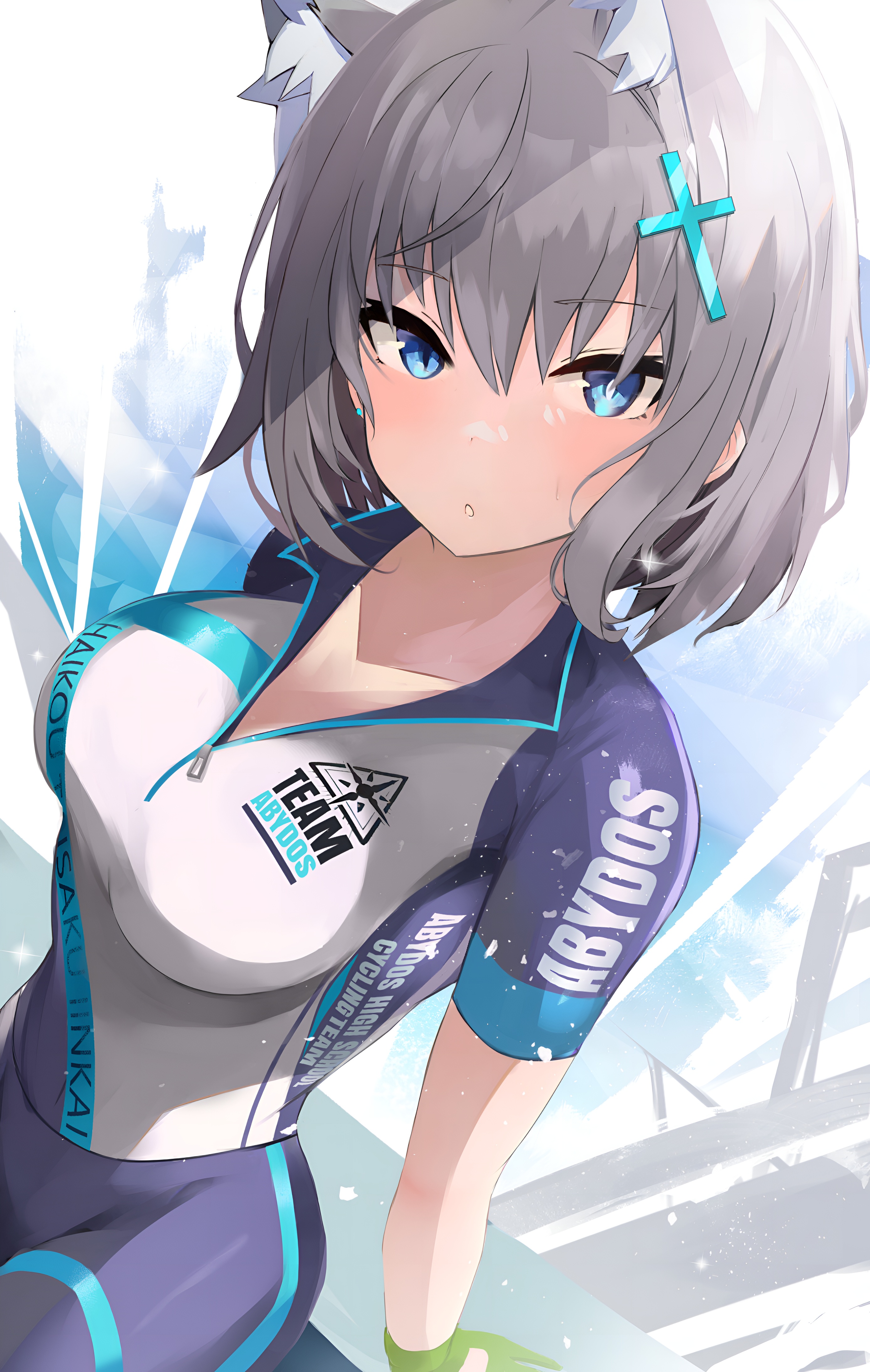 Shiroko Sunaookami Abydos Cycling Team Wallpaper