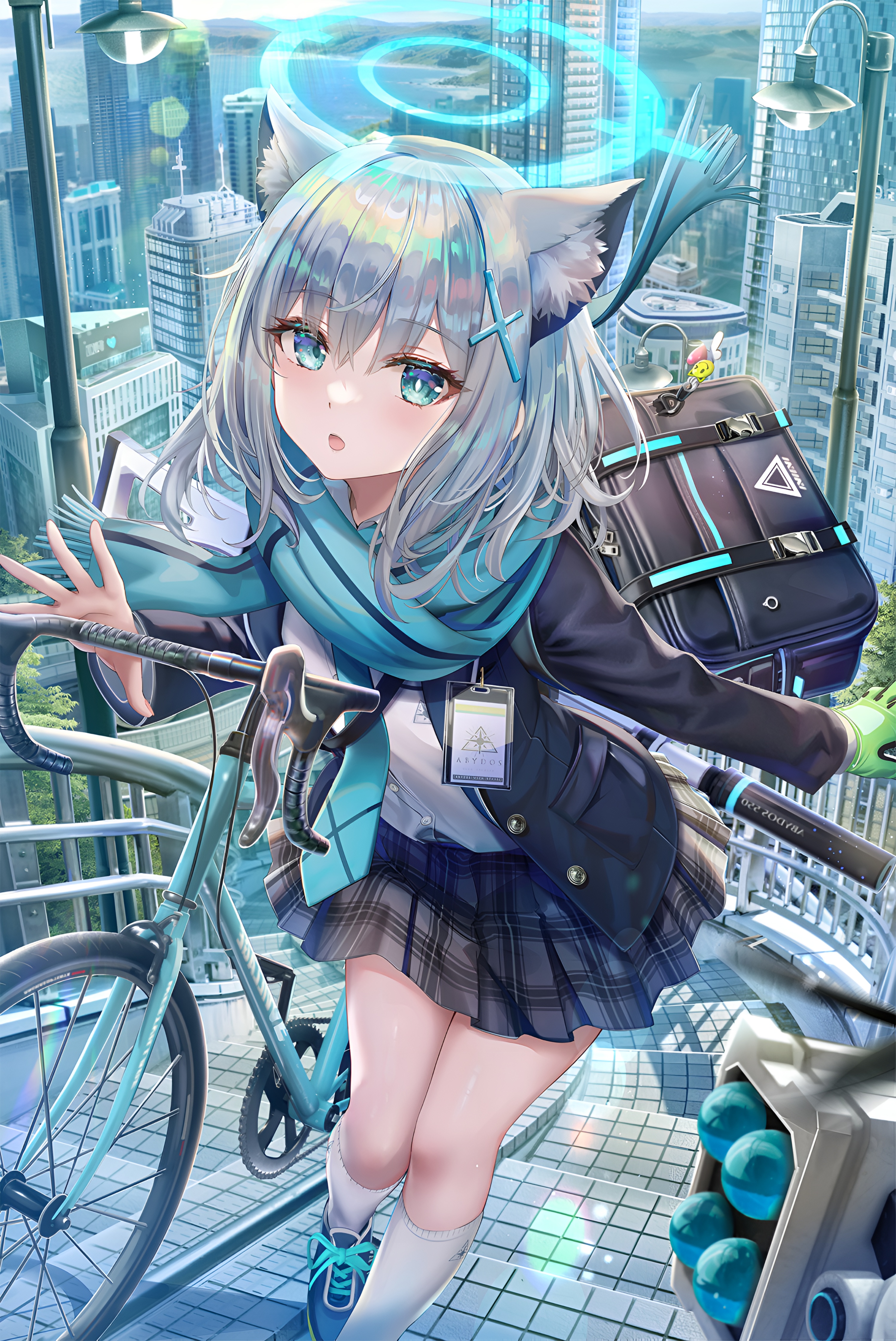 Shiroko Sunaookami Blue Archive 4K Wallpaper