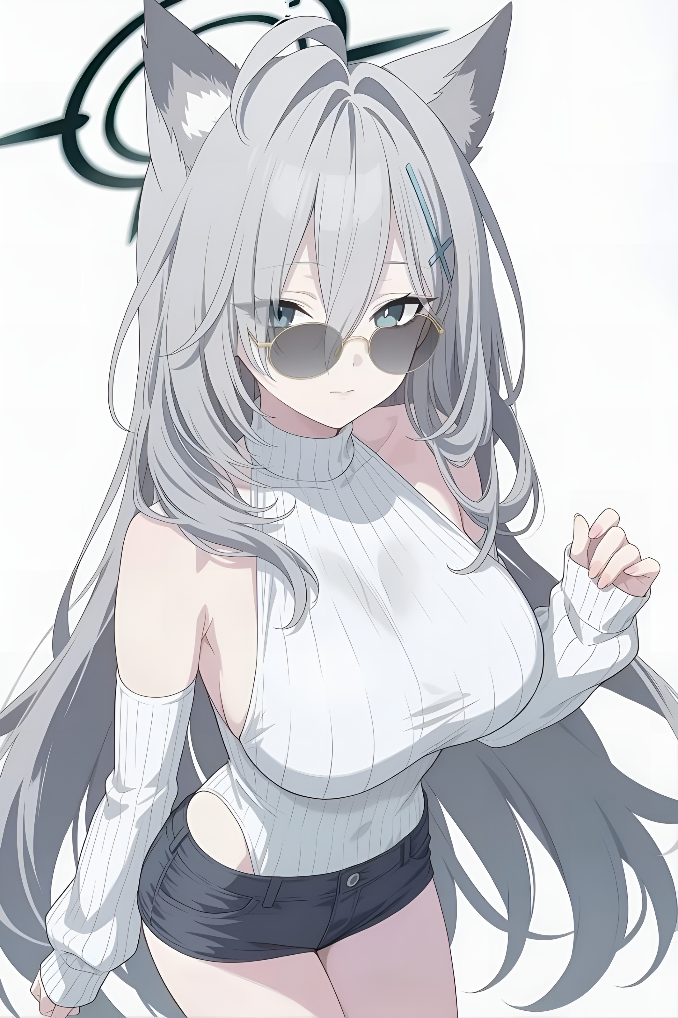 Shiroko Sunaookami Blue Archive 4K Wallpaper