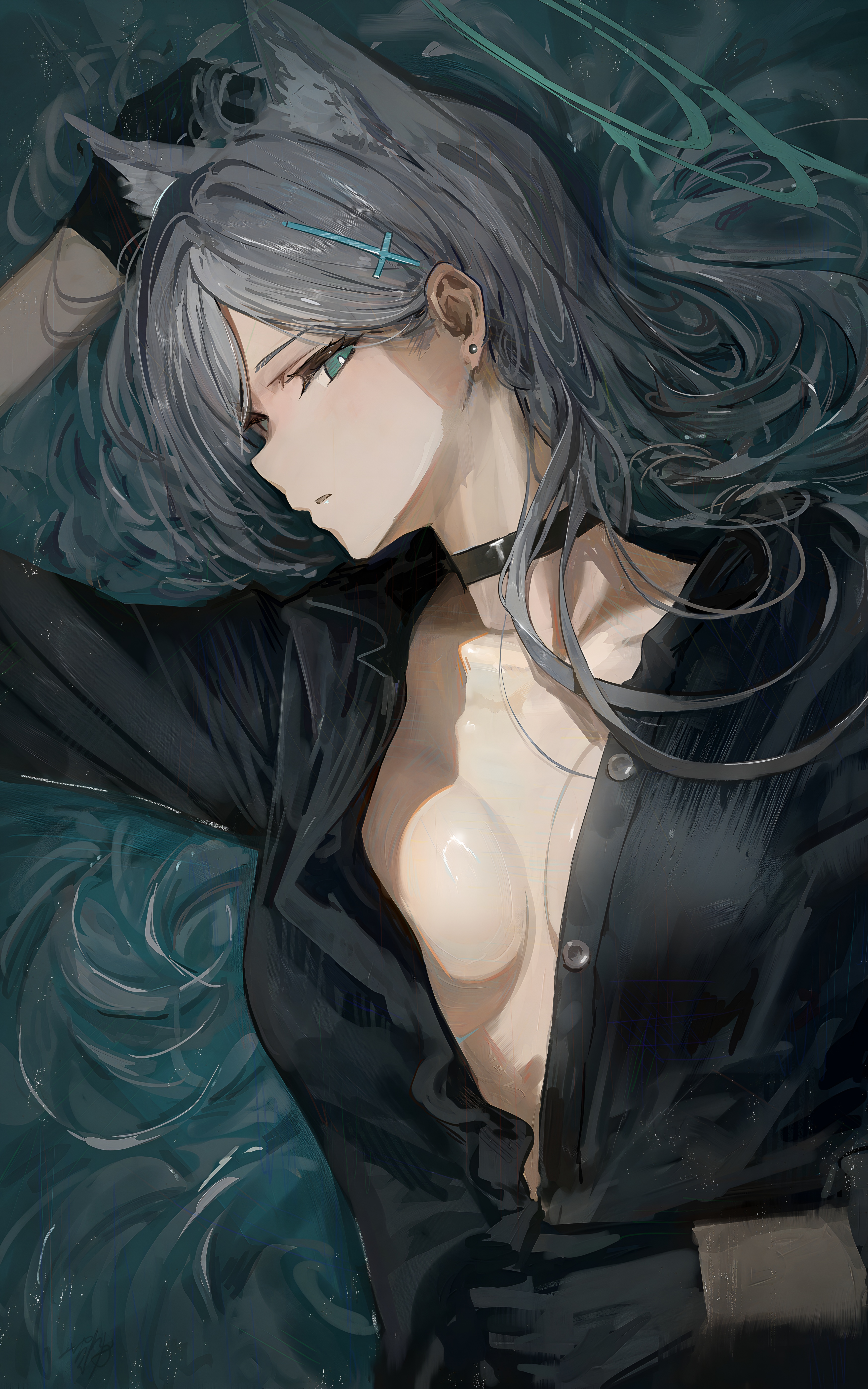 Shiroko Sunaookami 4K Wallpaper – Blue Archive