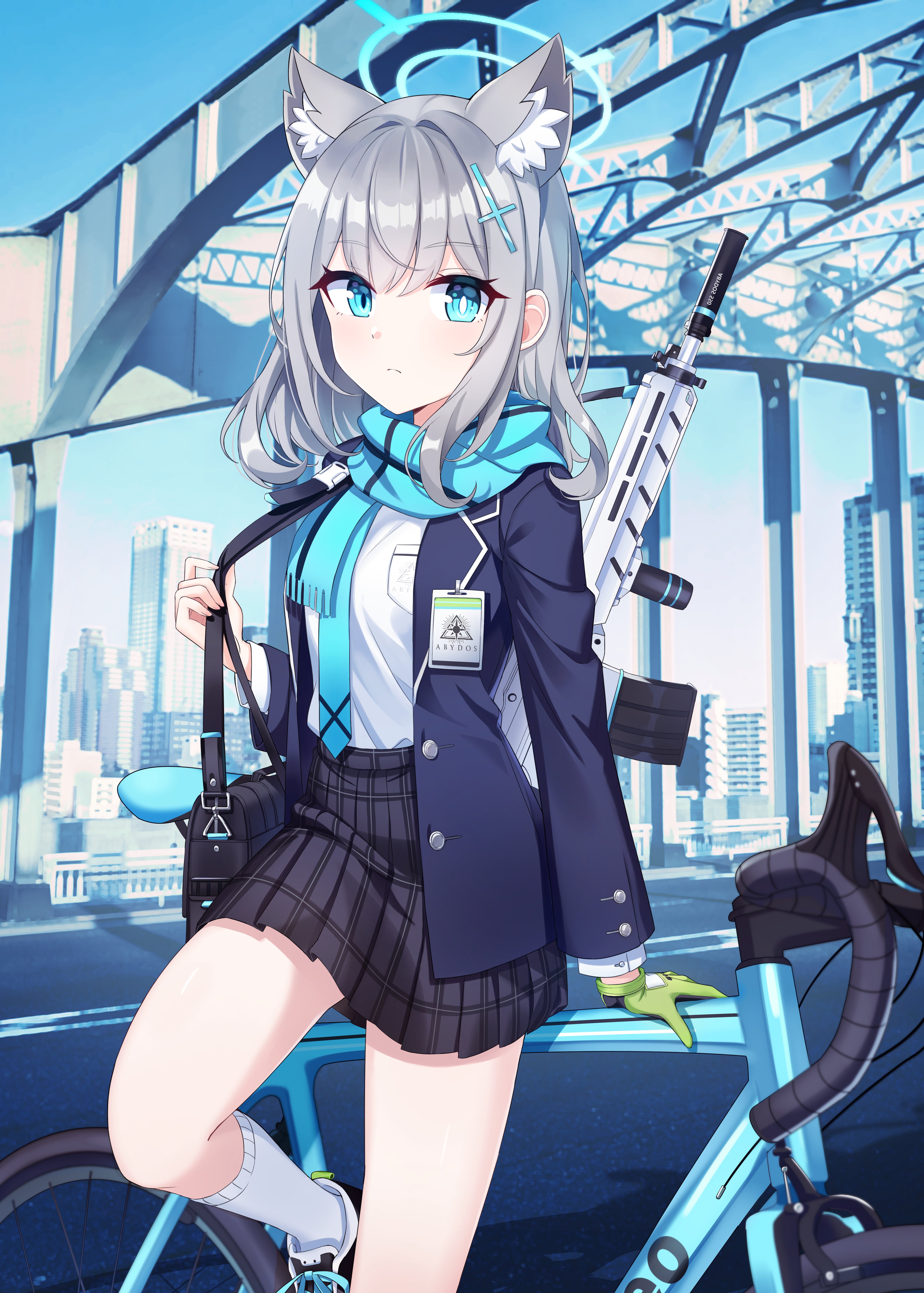 Shiroko Sunaookami Blue Archive 4K Wallpaper