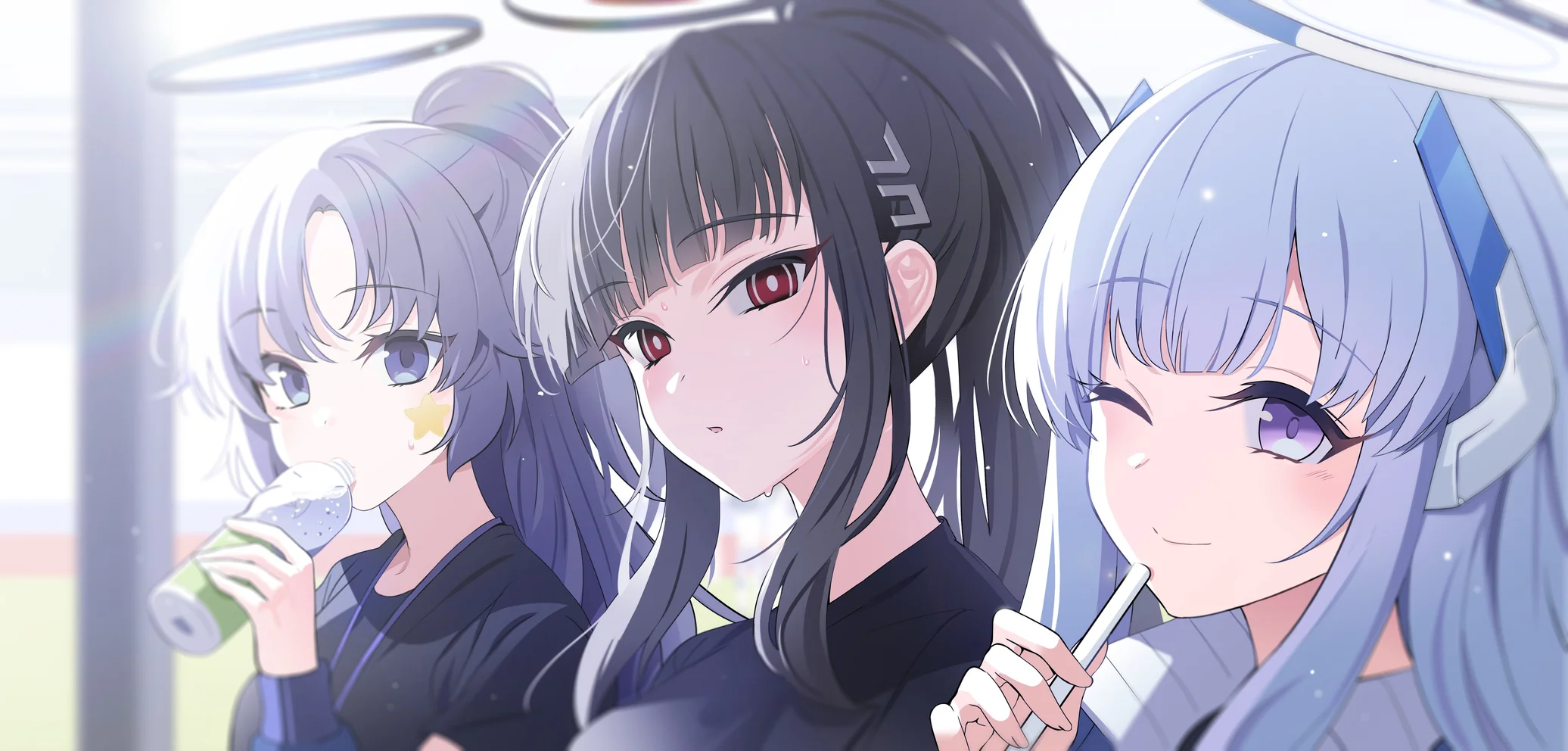 Blue Archive Wallpaper – Hayase Yuuka, Ushio Noa & Tsukatsuki Rio 4K