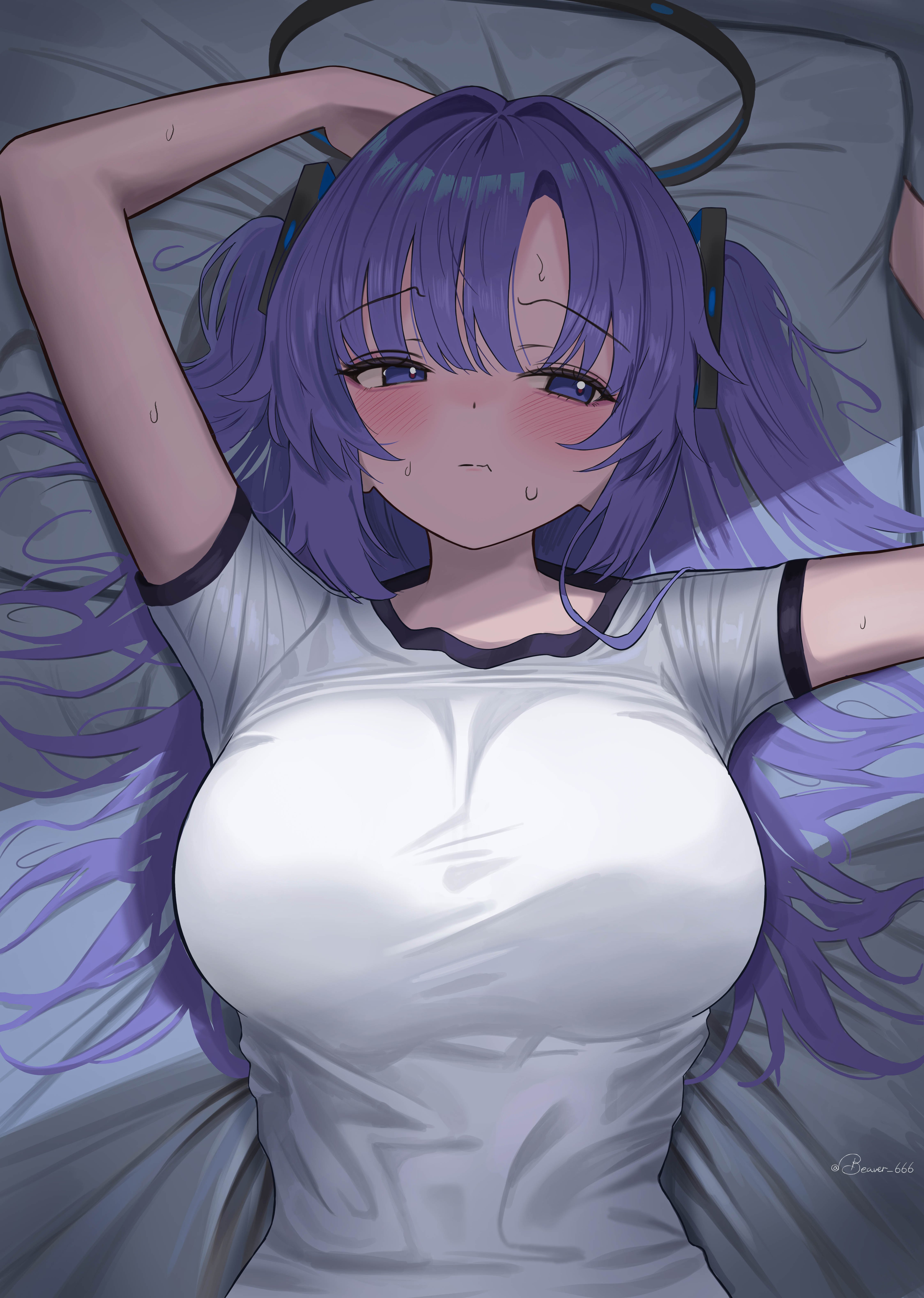 Hayase Yuuka Blue Archive 4K Wallpaper