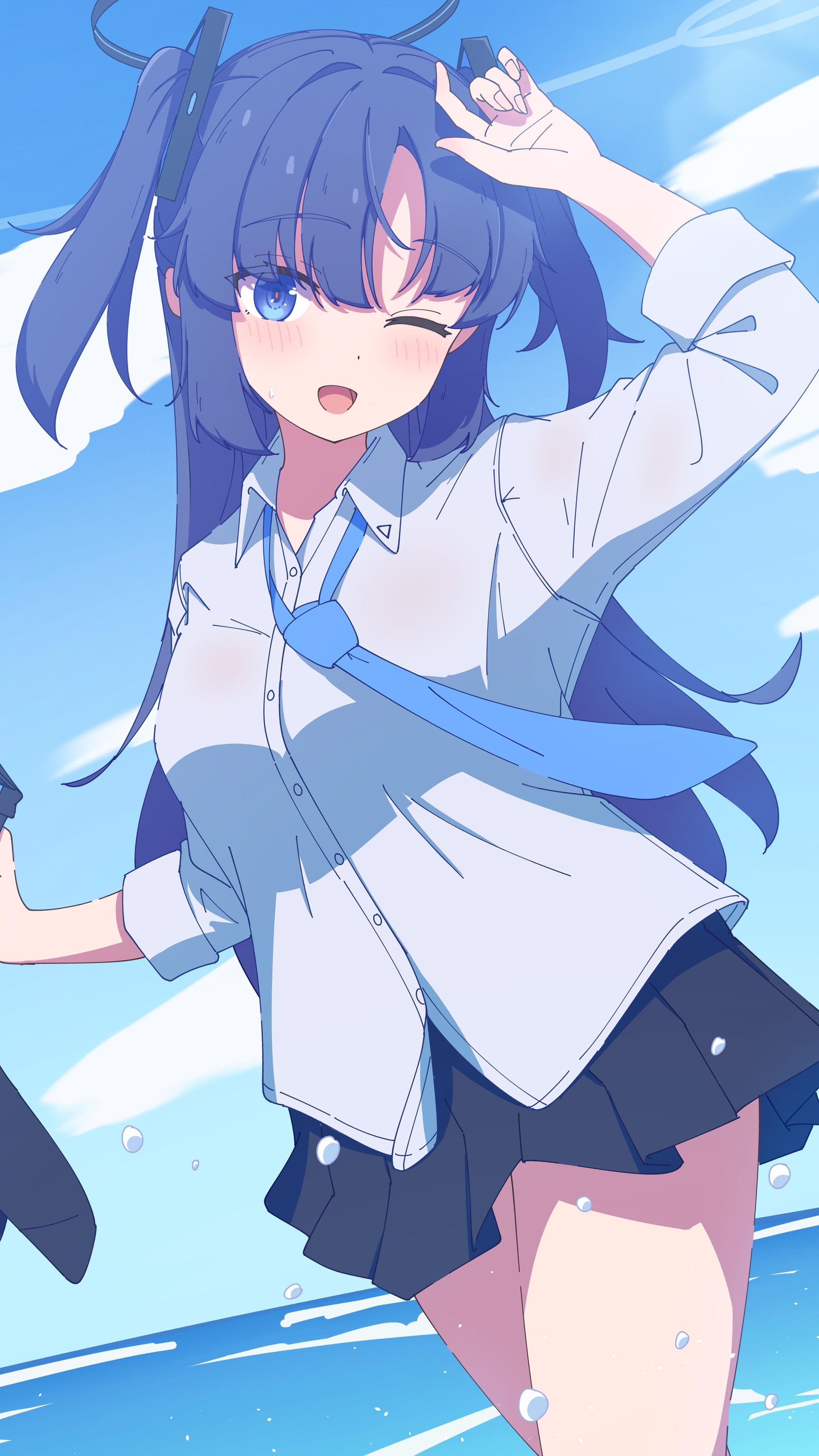 Hayase Yuuka Blue Archive 4K Anime Wallpaper