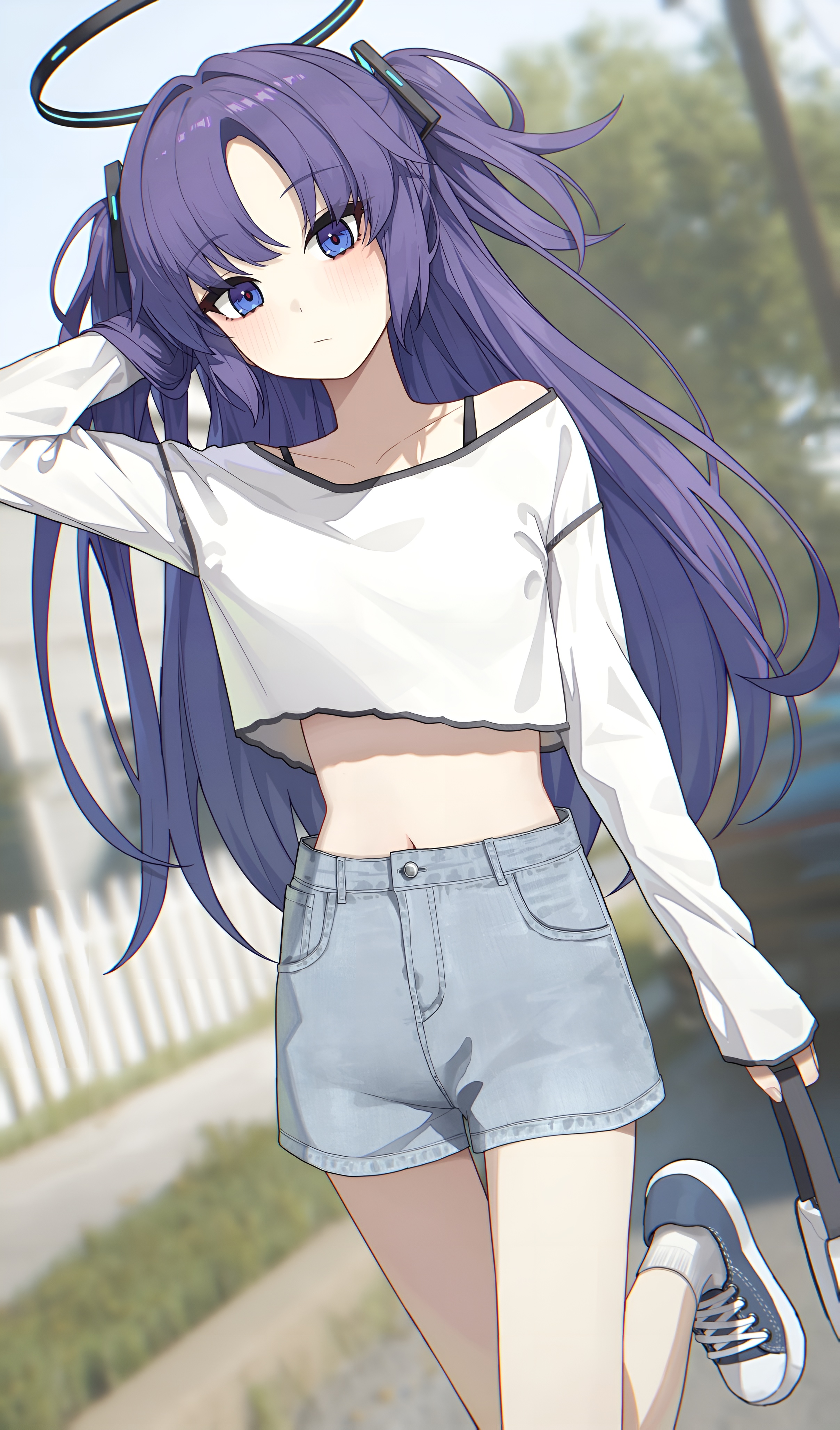 Hayase Yuuka Blue Archive 4K Anime Wallpaper
