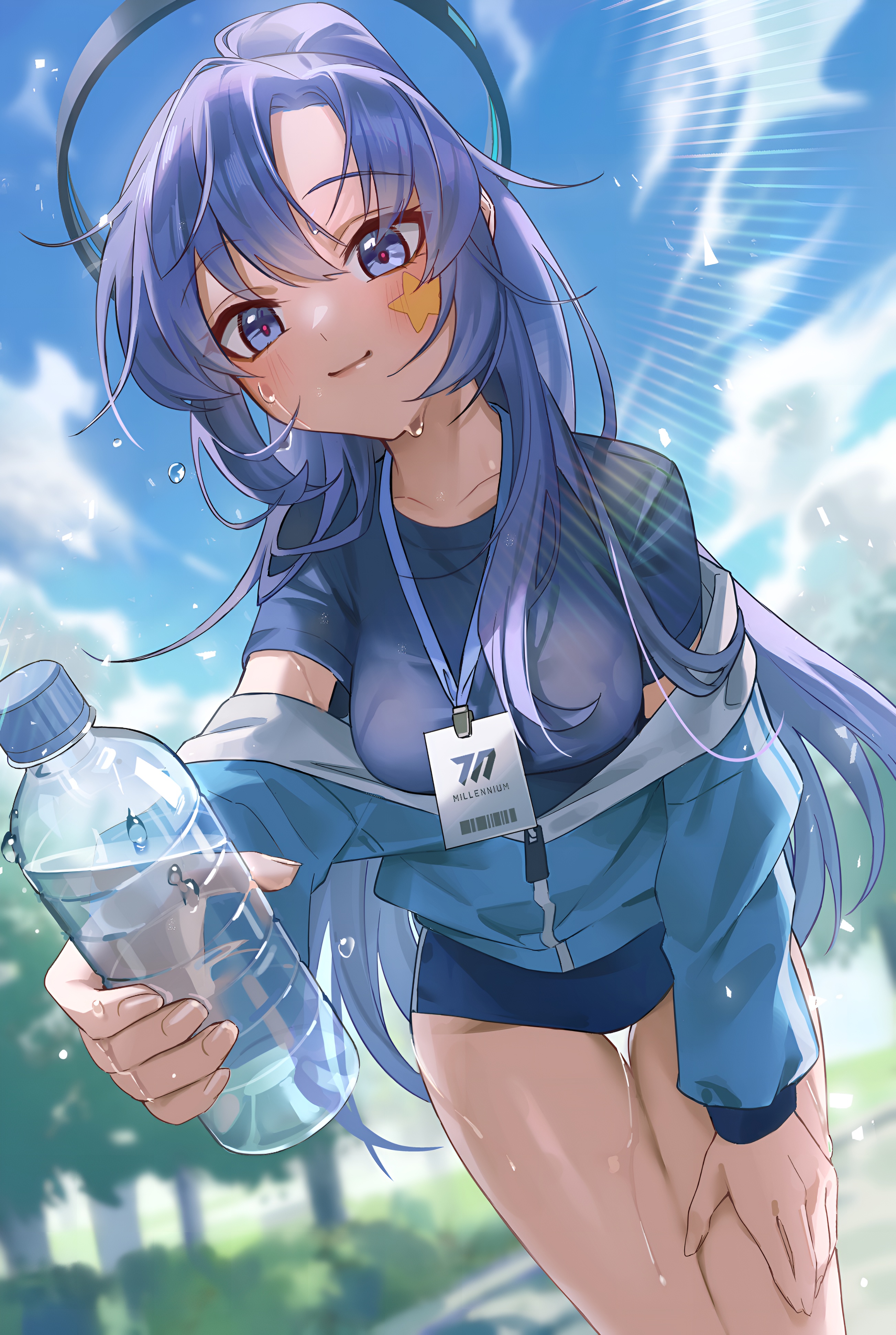 Hayase Yuuka Blue Archive 4K Wallpaper