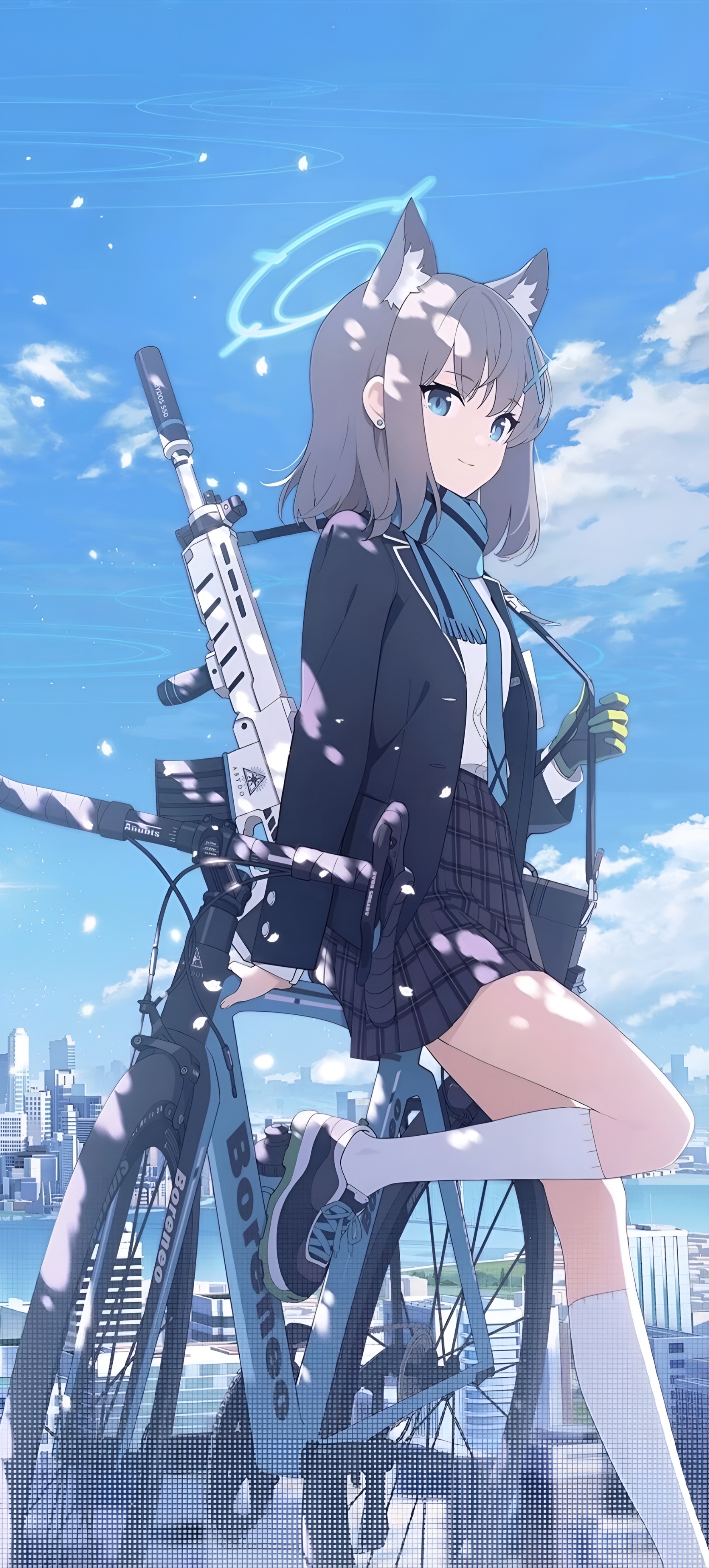 Shiroko Sunaookami Blue Archive 4K Wallpaper