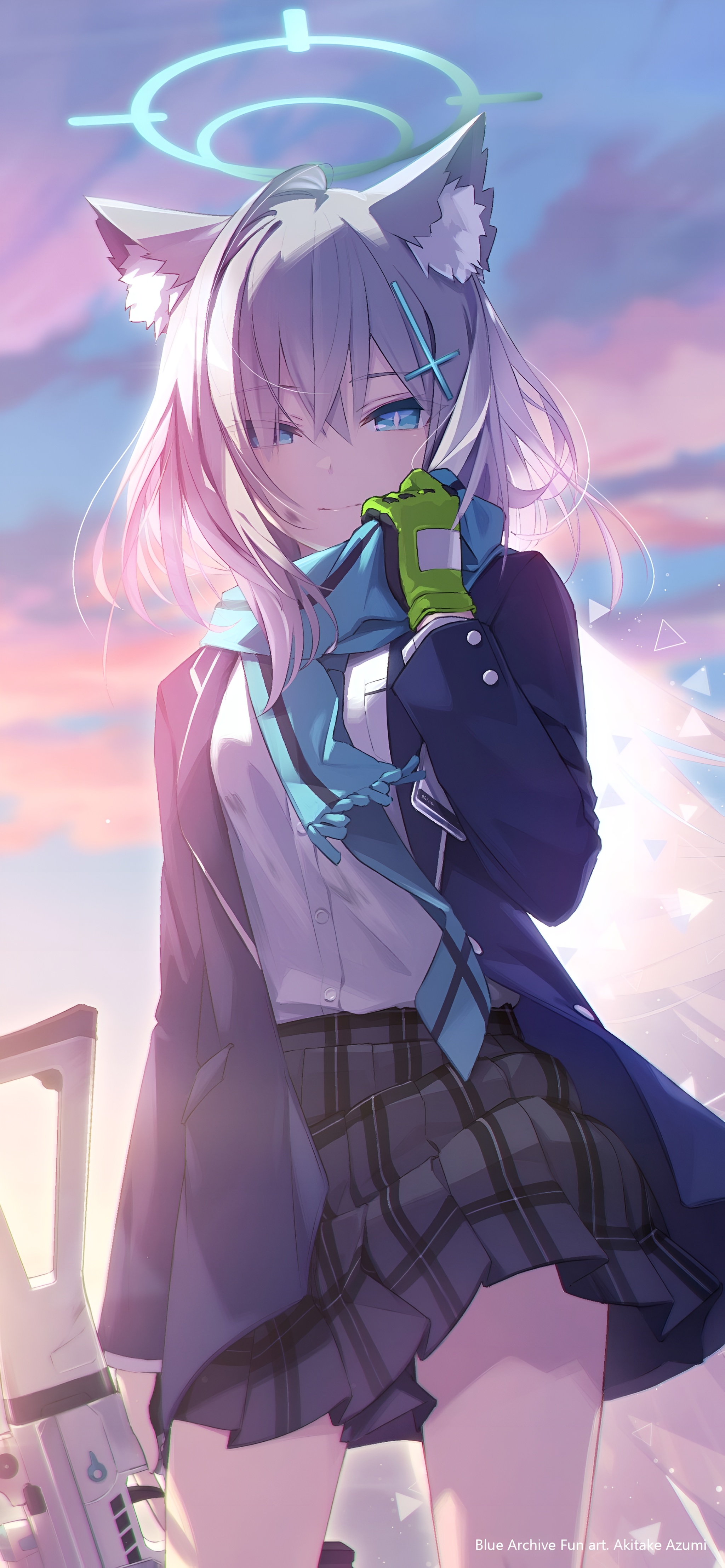 Shiroko Sunaookami Blue Archive 4K Wallpaper