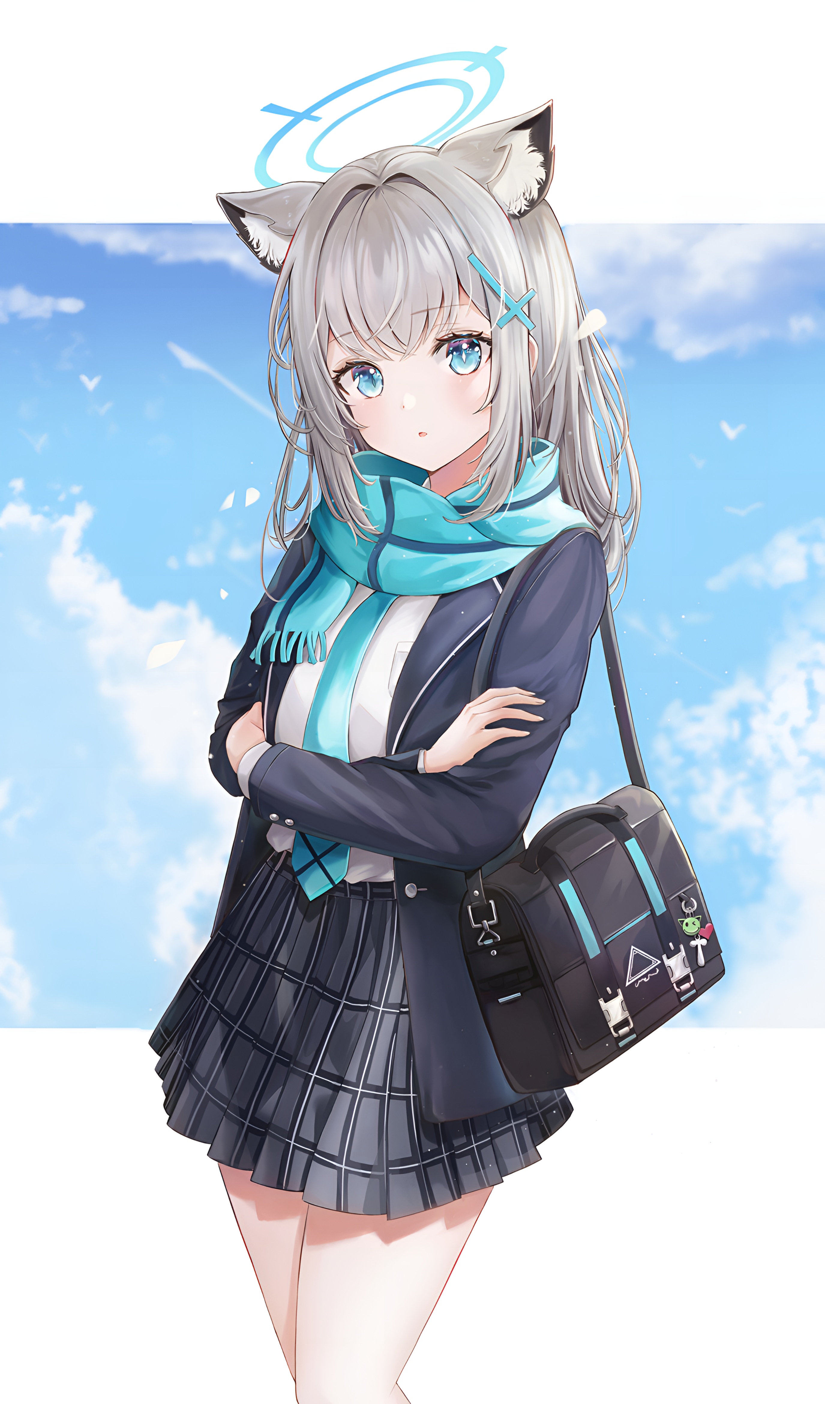 Shiroko Sunaookami Blue Archive 4K Wallpaper