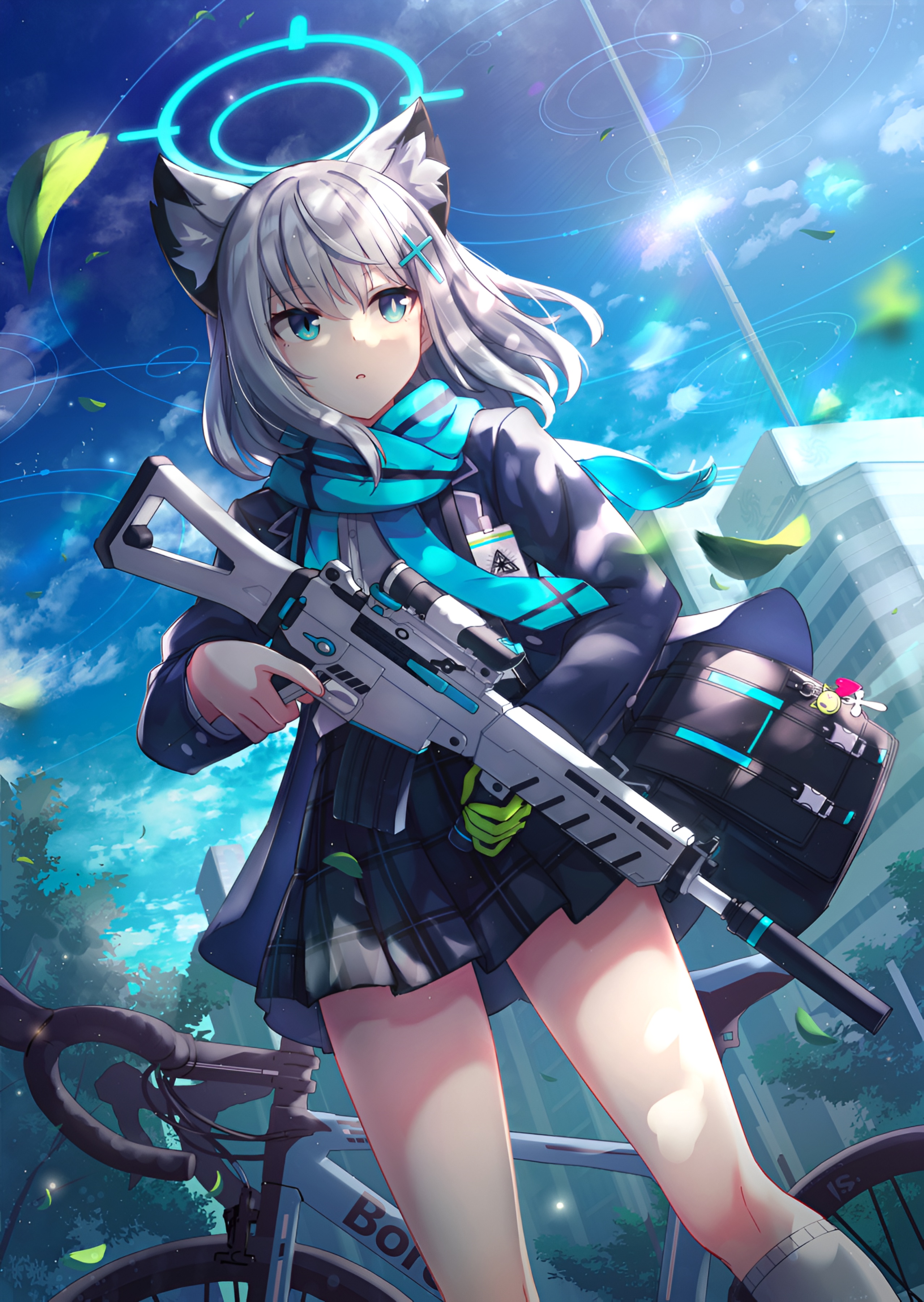 Shiroko Sunaookami Blue Archive 4K Wallpaper
