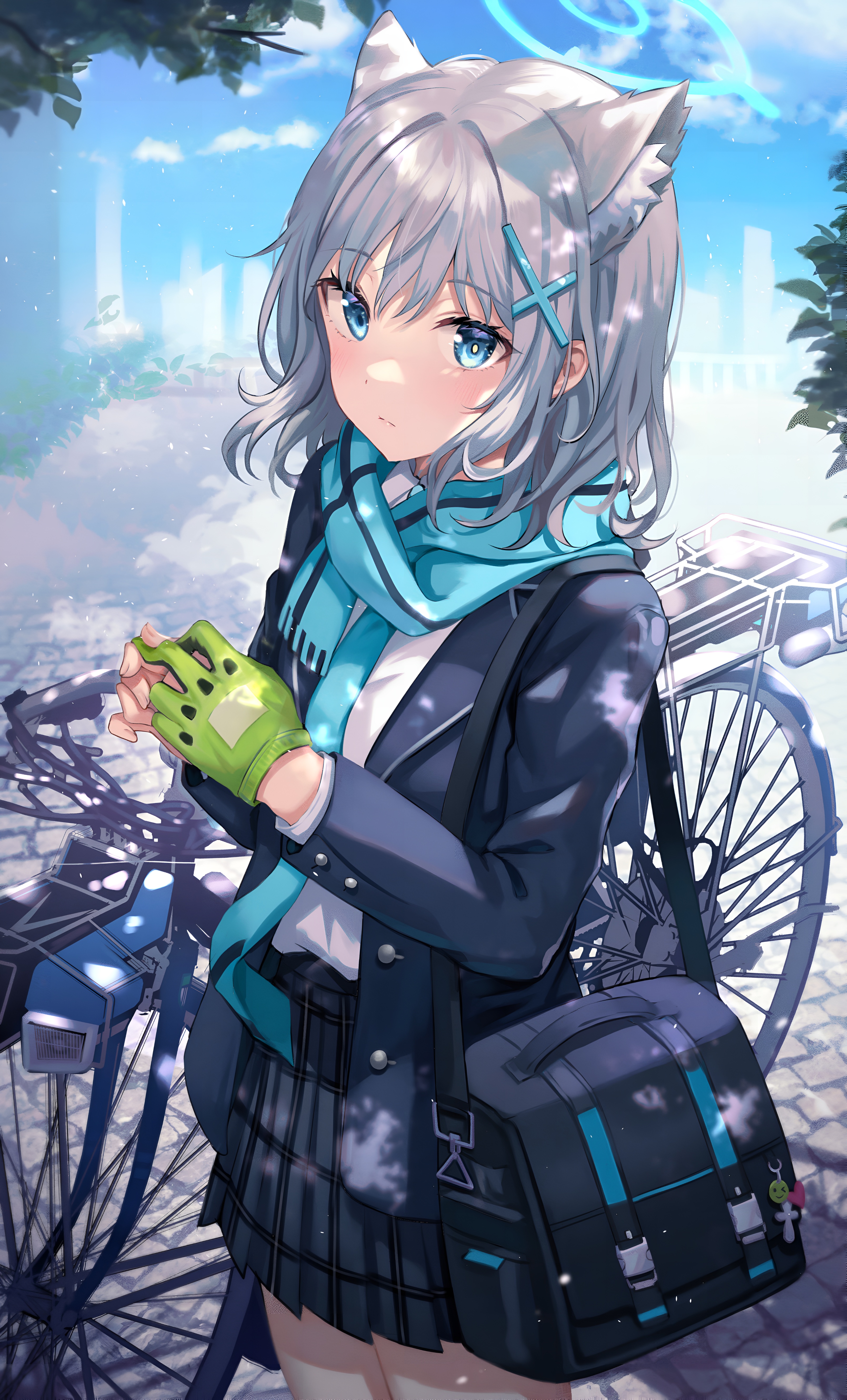 Shiroko Sunaookami Blue Archive 4K Wallpaper