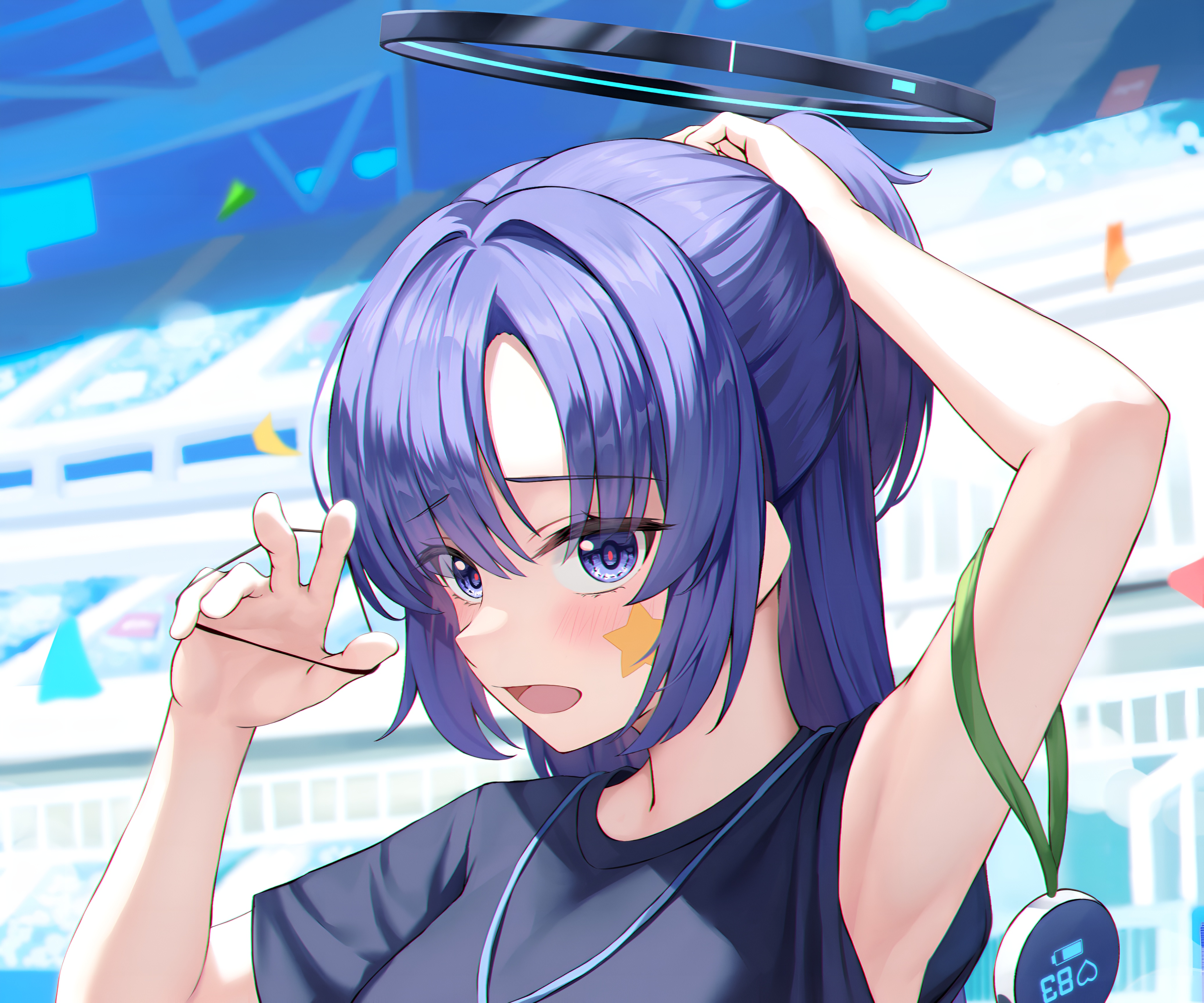 Hayase Yuuka Blue Archive 4K Anime Wallpaper