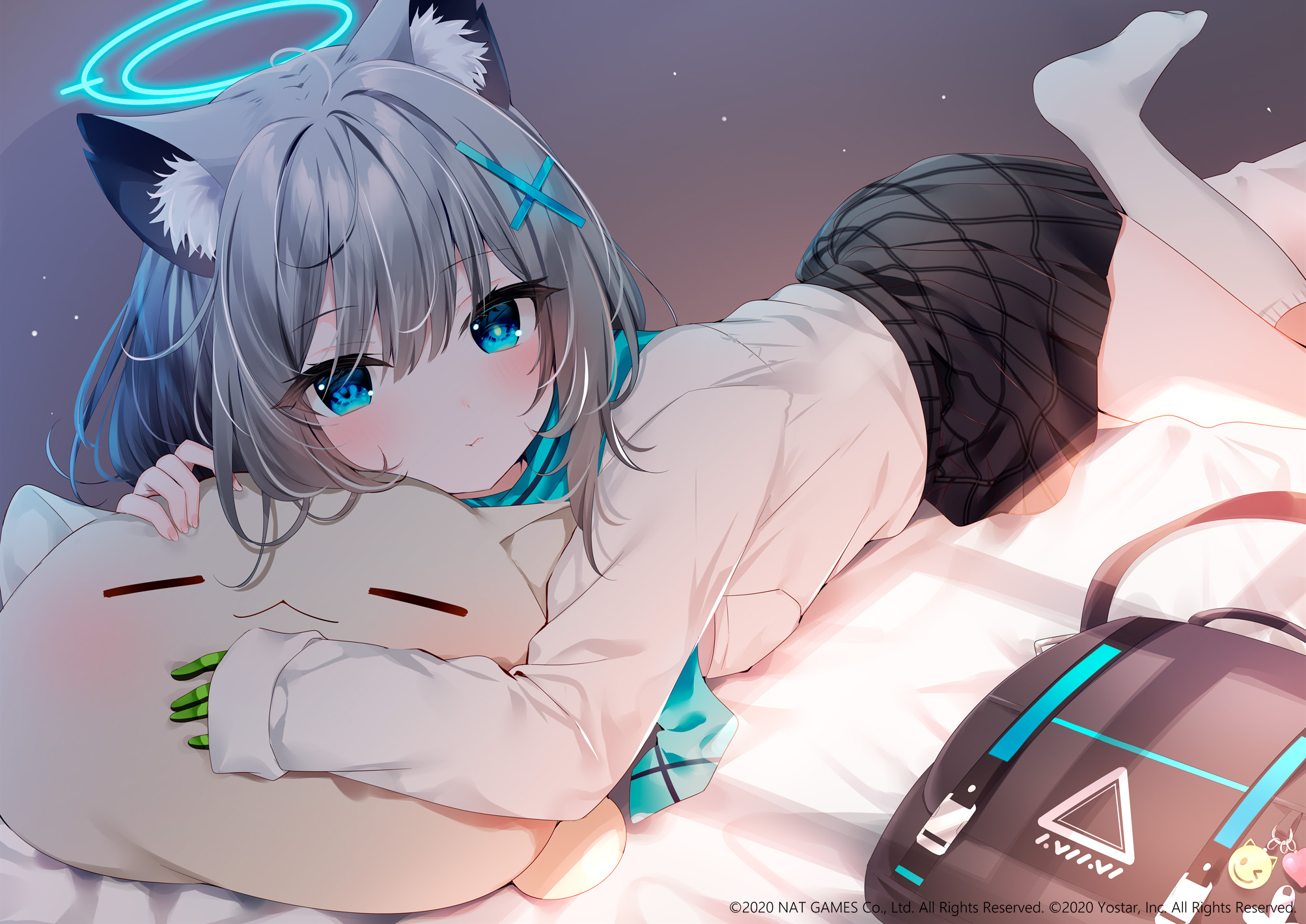 Shiroko Sunaookami Cozy Bedroom Wallpaper – Blue Archive