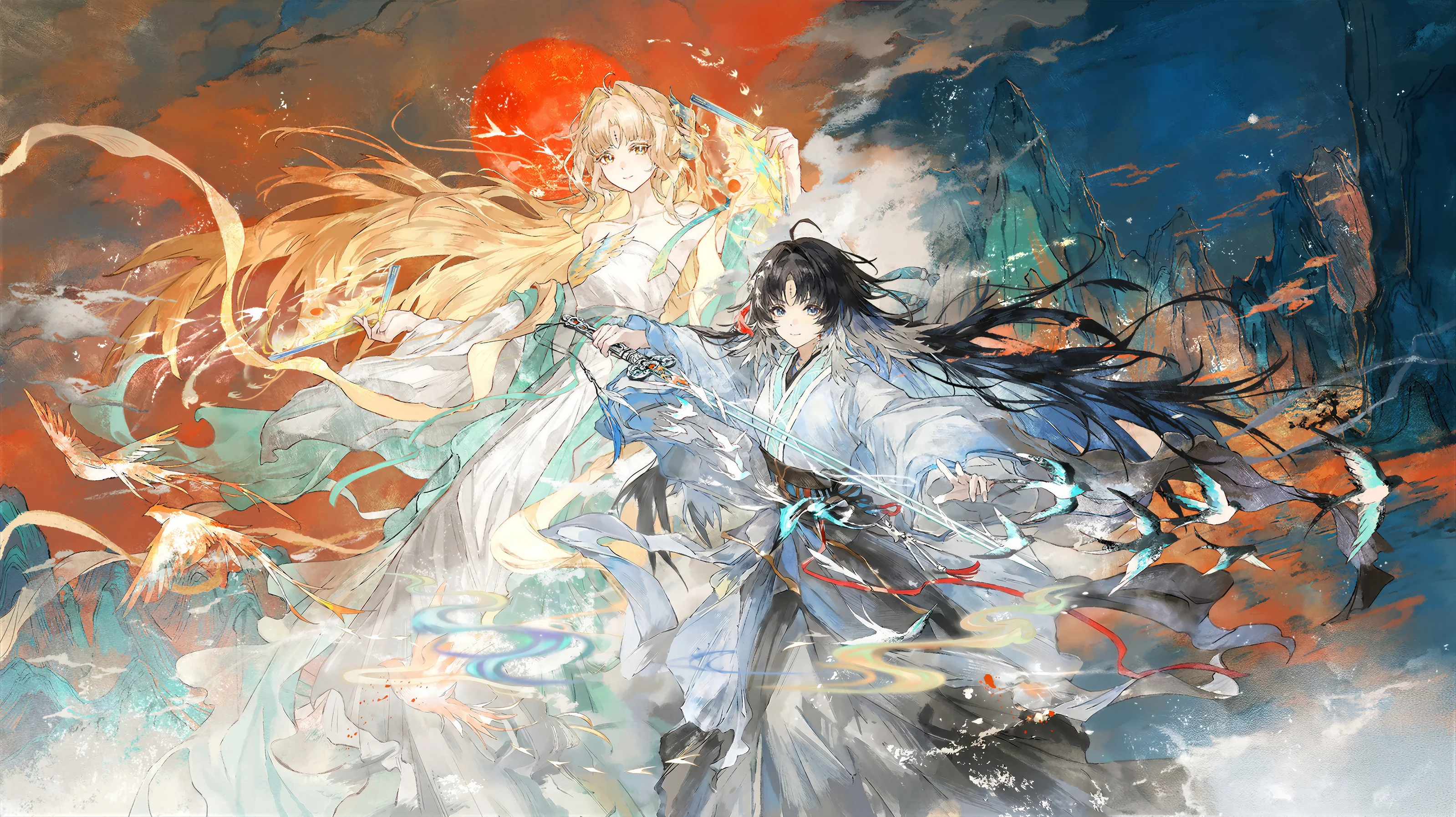 Suisui & Yangyang Wuthering Waves 4K Wallpaper