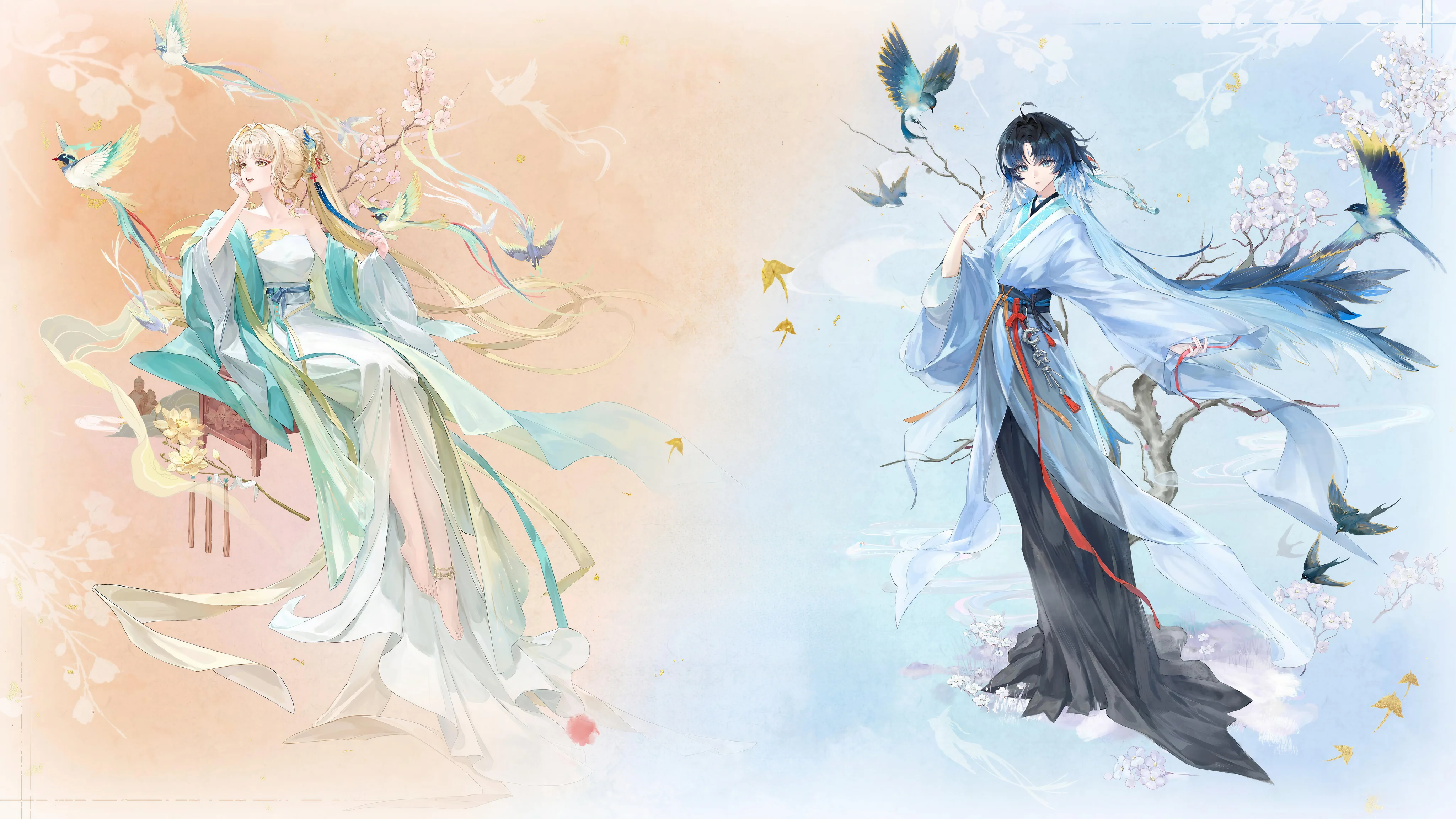 Suisui & Yangyang Wuthering Waves 4K Wallpaper