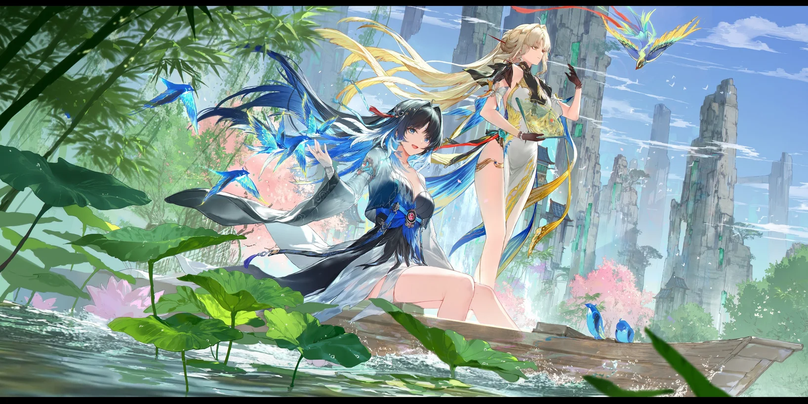 Suisui & Yangyang Wuthering Waves 4K Wallpaper