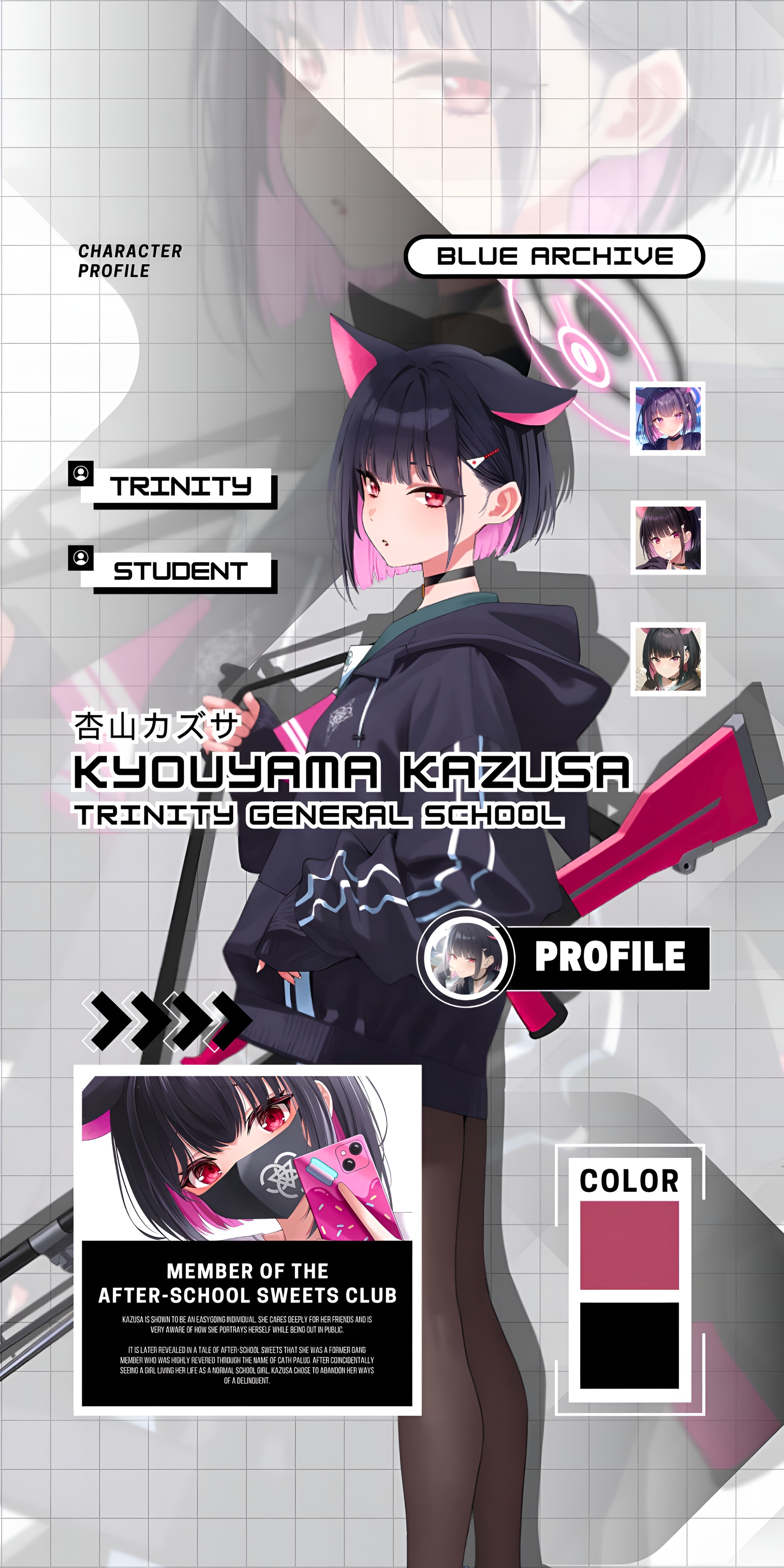 Kyouyama Kazusa Blue Archive 4K Wallpaper