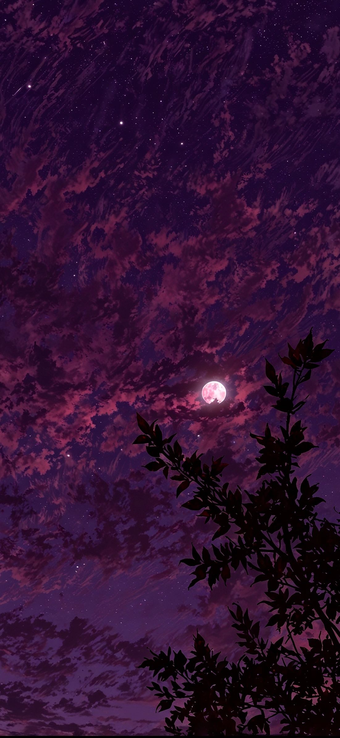 Wallpaper Langit Malam 4K yang Menakjubkan: Ketentraman Cahaya Bulan