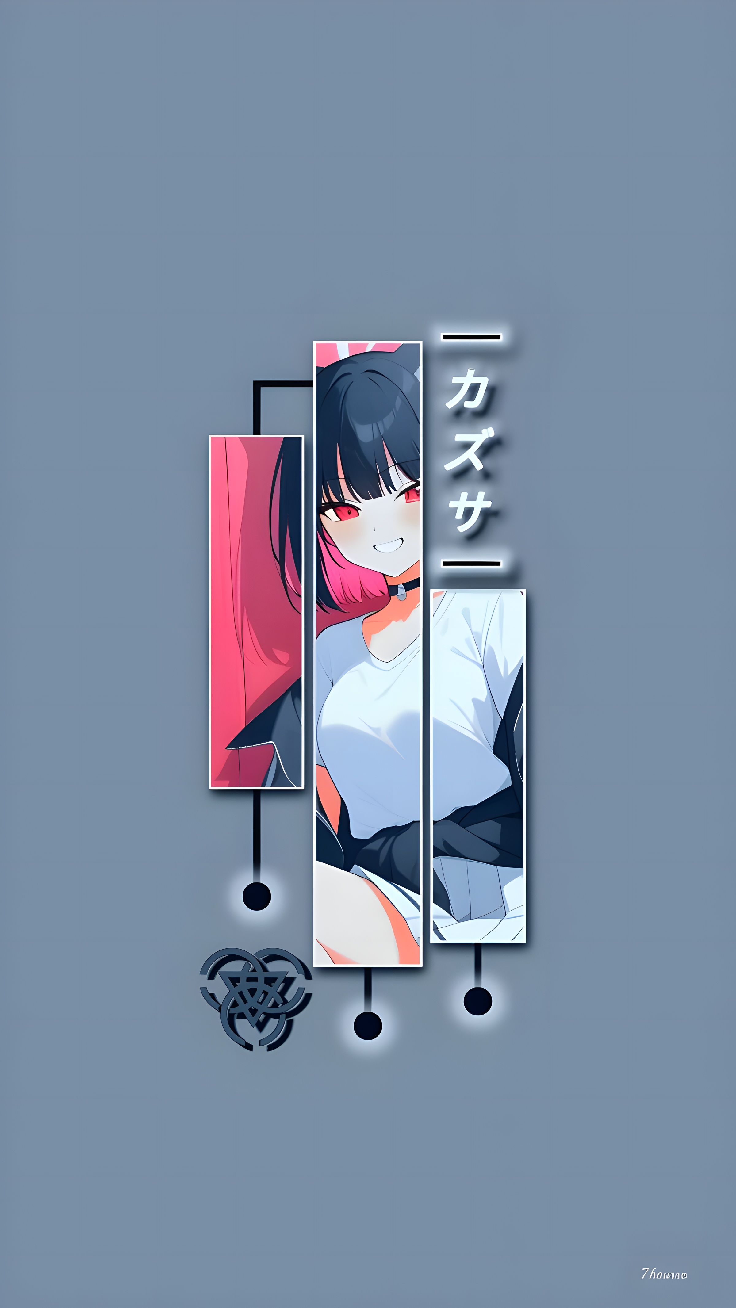 Kazusa Blue Archive Aesthetic Panel Wallpaper