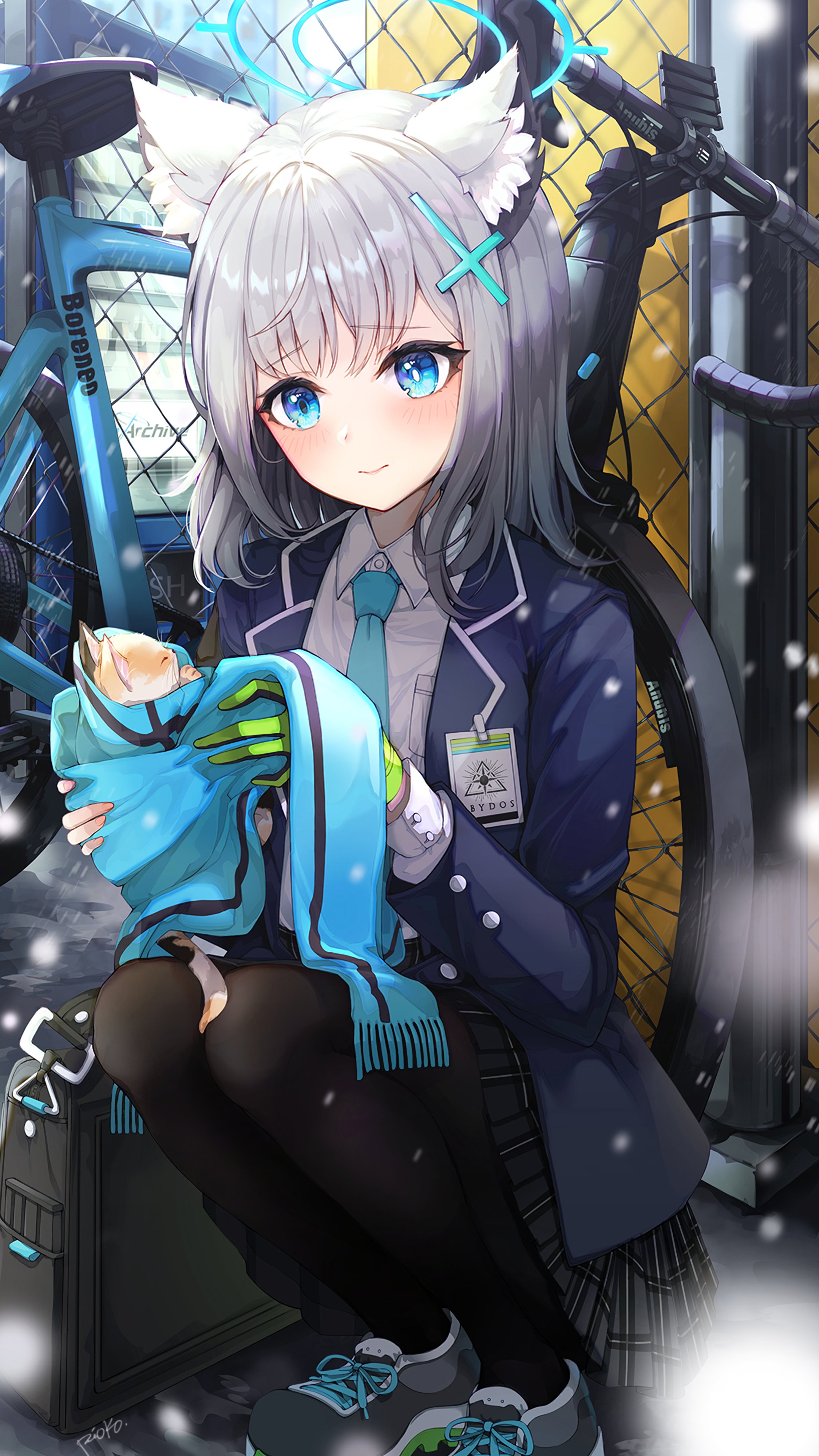 Shiroko Sunaookami Blue Archive 4K Wallpaper