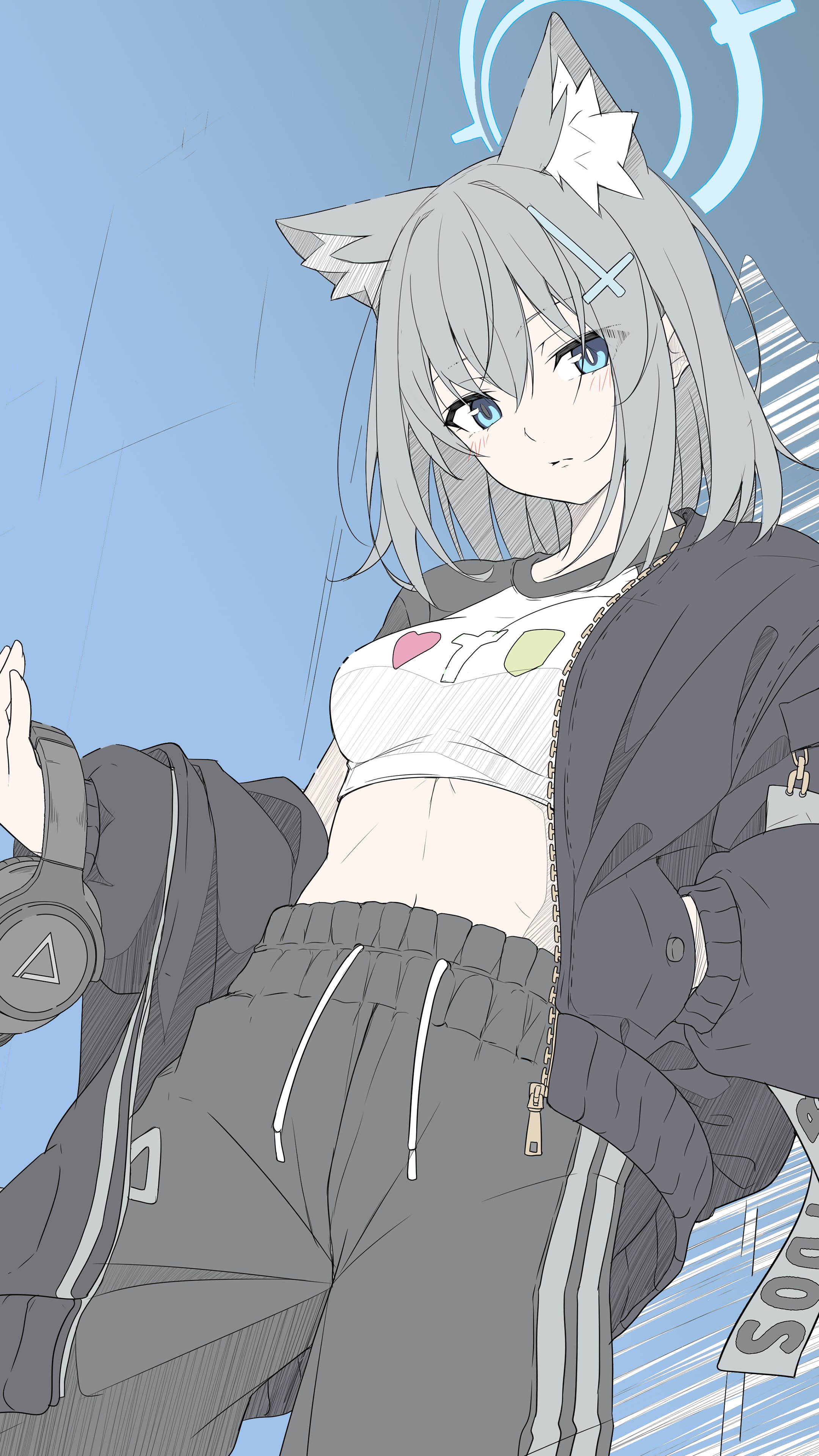 Shiroko Sunaookami Blue Archive 4K Wallpaper