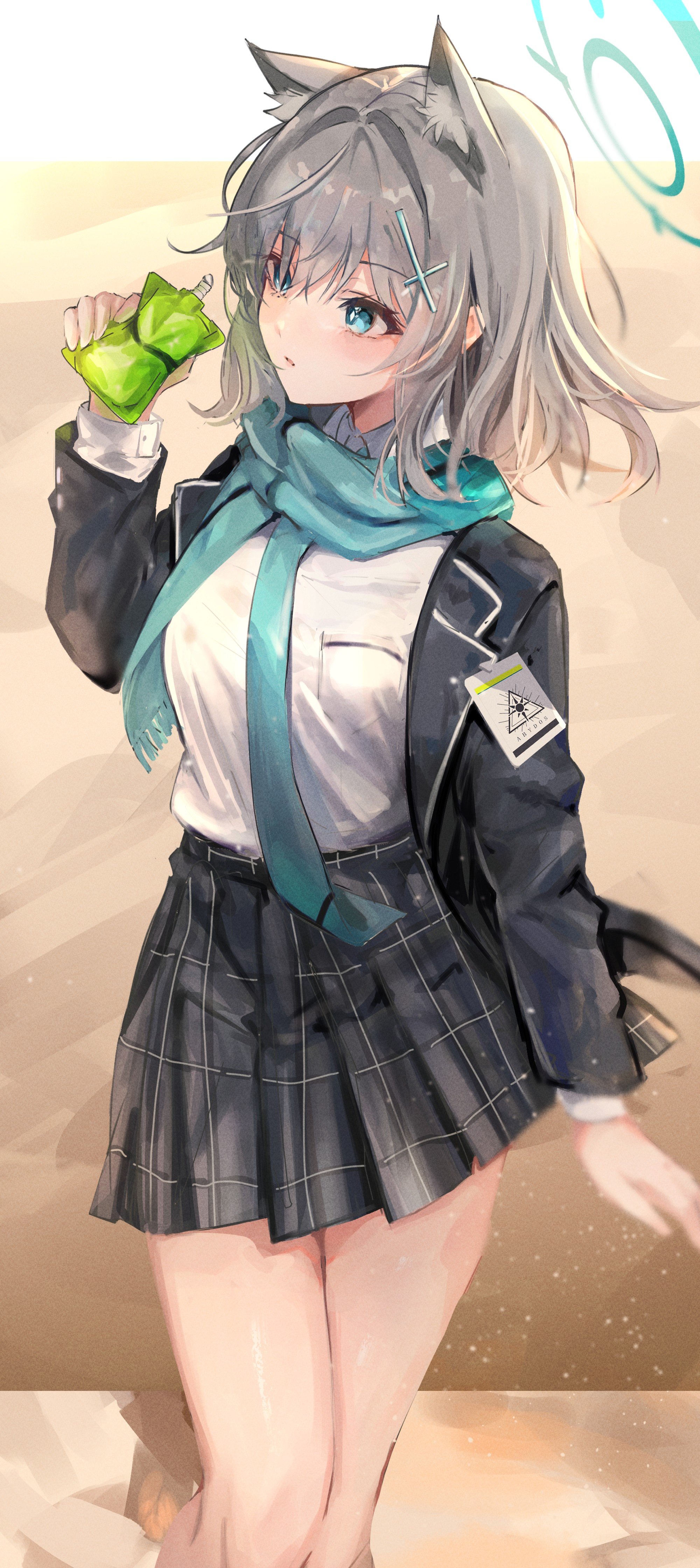 Shiroko Sunaookami Blue Archive 4K Wallpaper