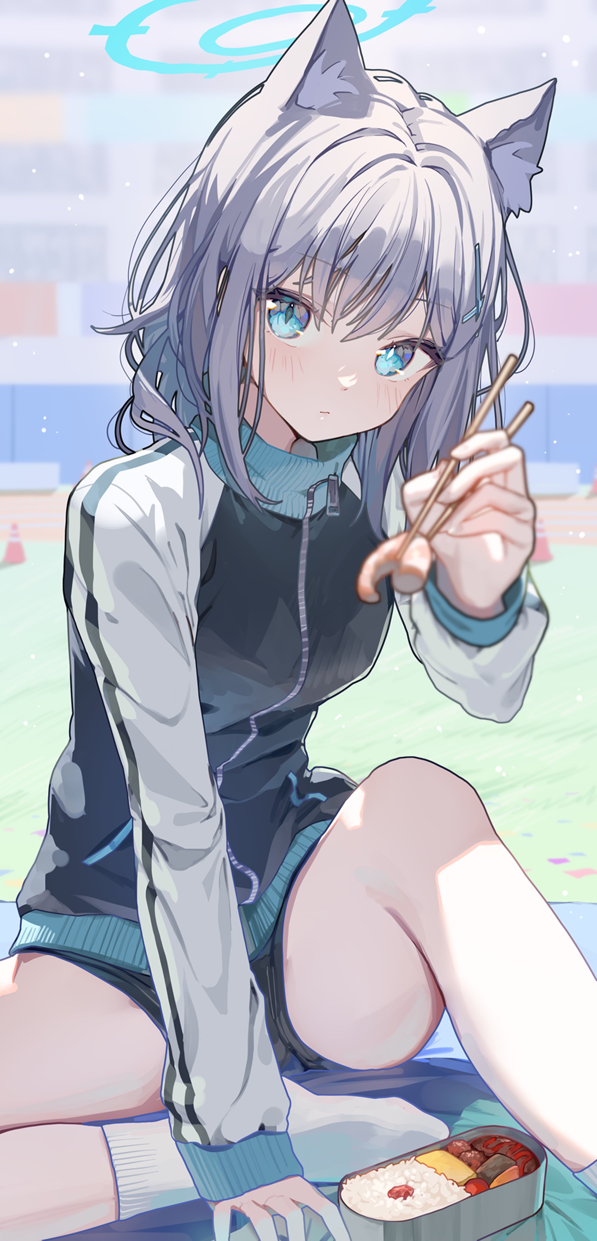 Shiroko Sunaookami Blue Archive 4K Wallpaper