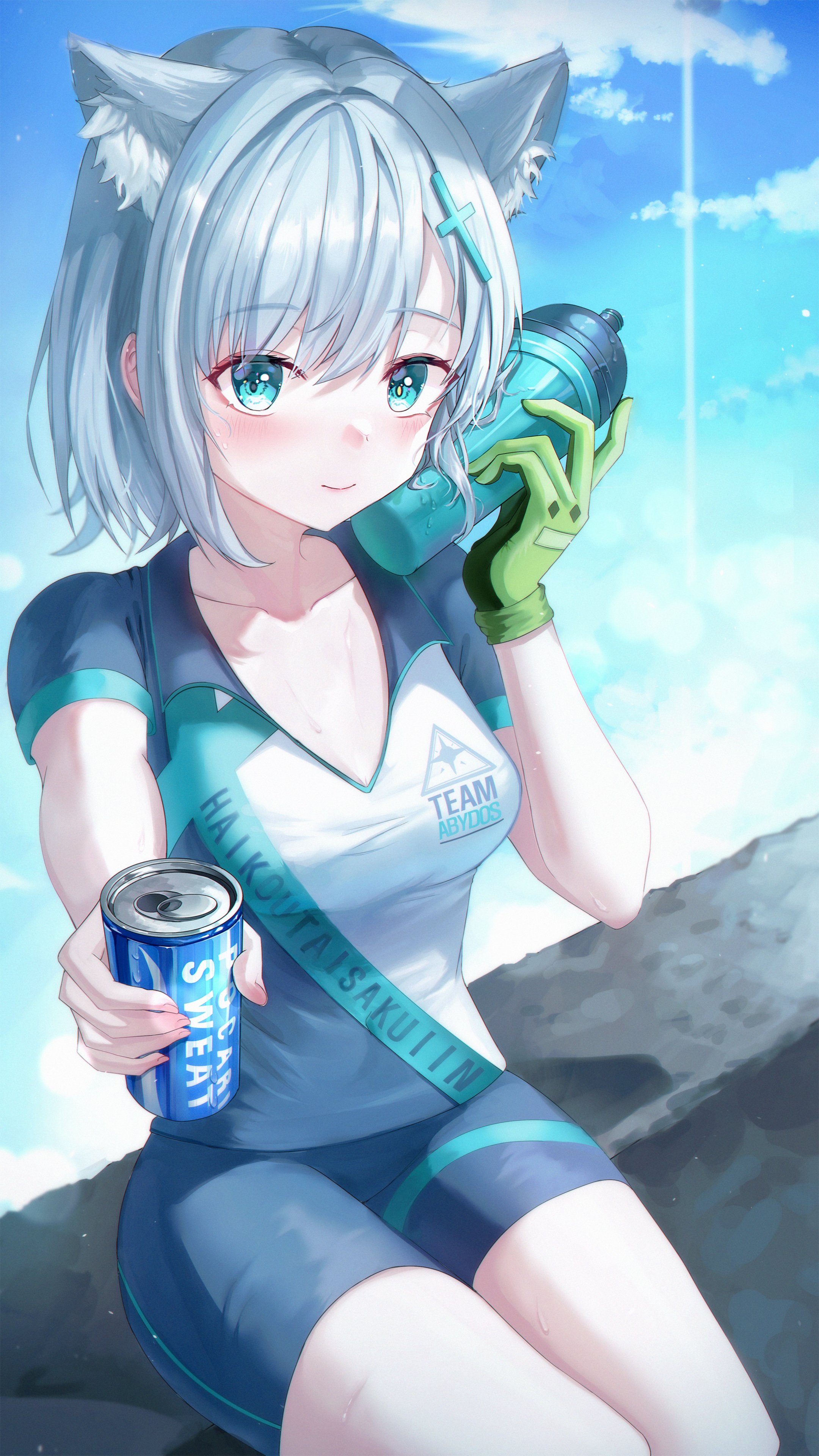 Shiroko Sunaookami Team Abydos 4K Wallpaper
