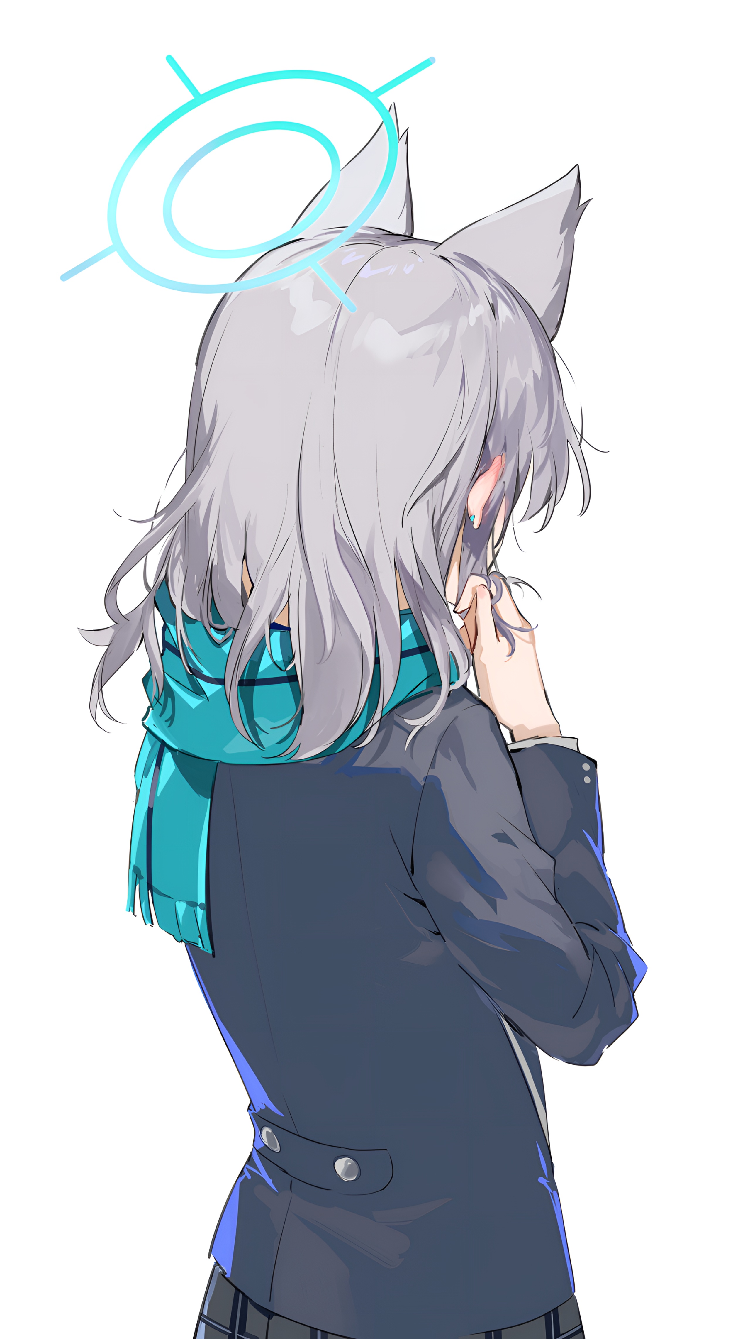 Shiroko Sunaookami Blue Archive 4K Wallpaper