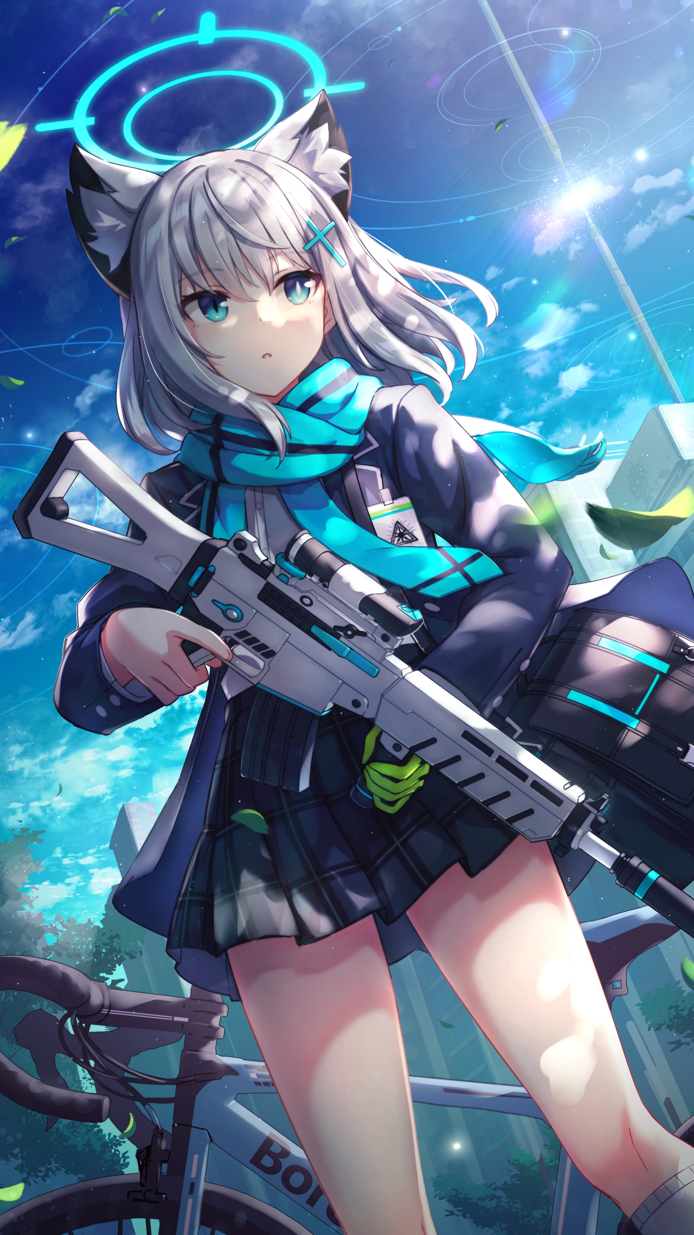 Shiroko Sunaookami Blue Archive 4K Wallpaper