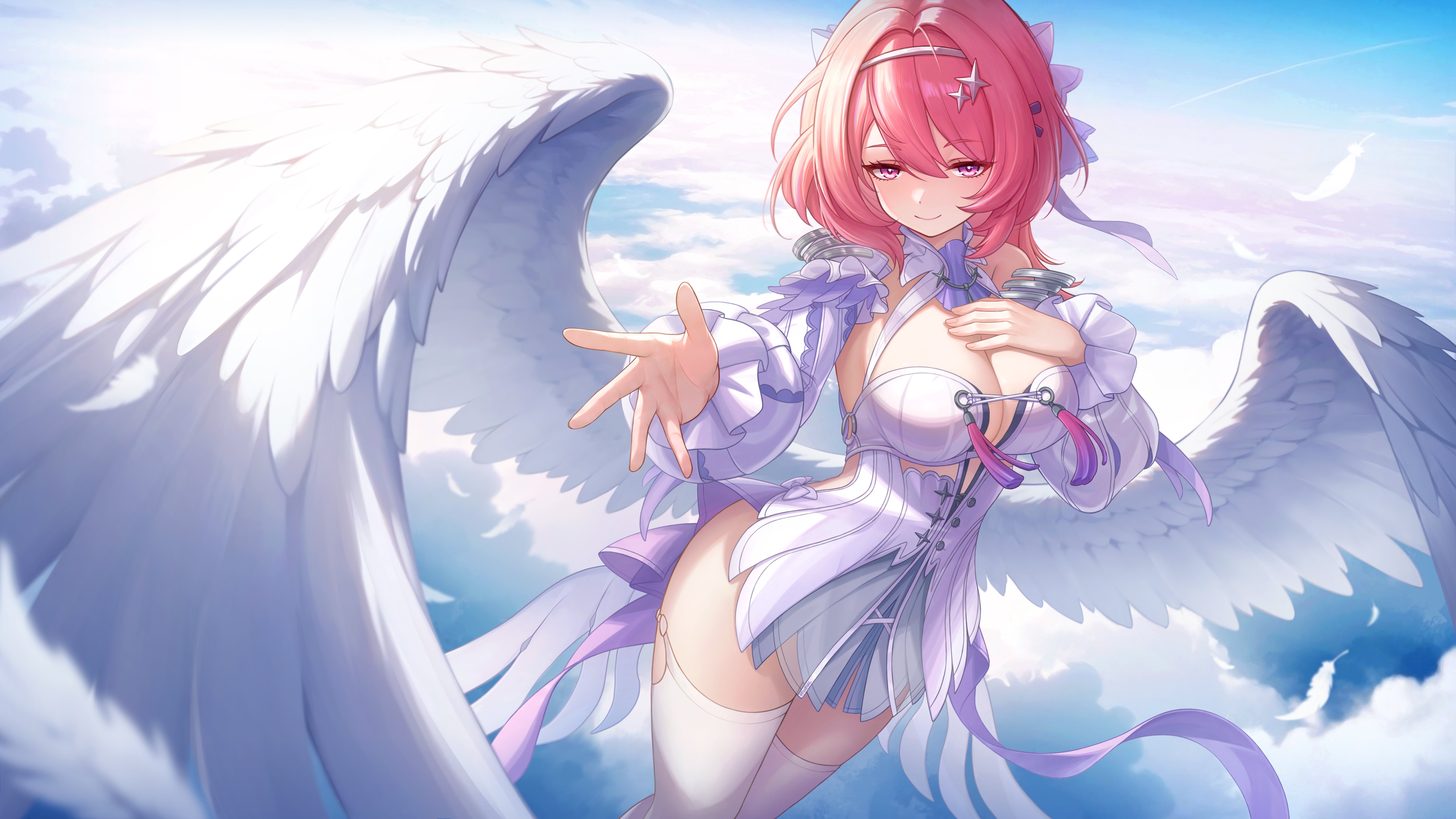 Remielle Dan Zenless Zone Zero Angelic 4K Wallpaper