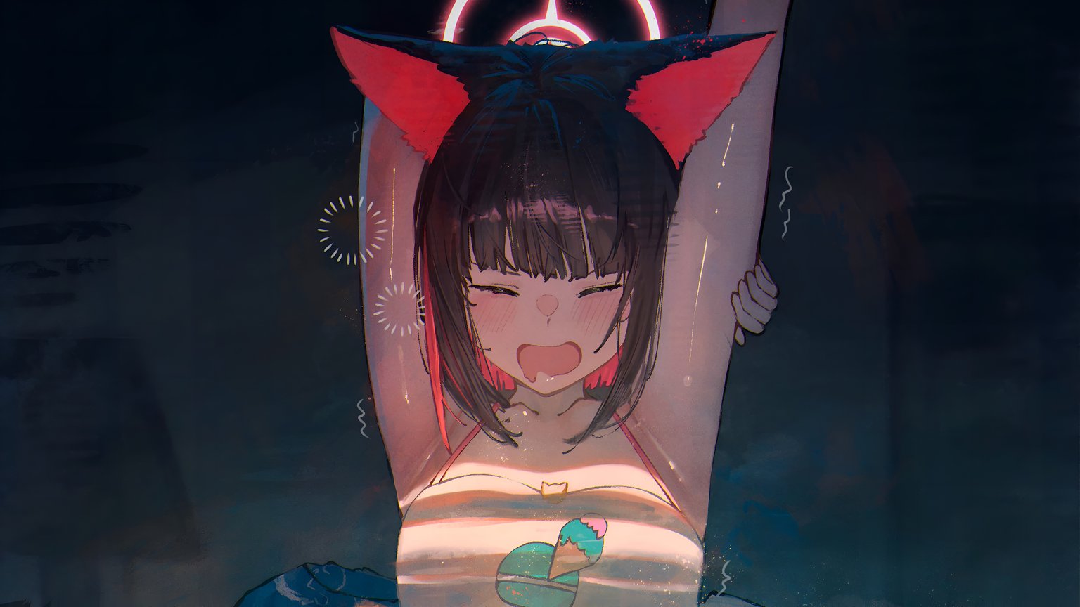 Blue Archive Kyouyama Kazusa Cat Ears Wallpaper