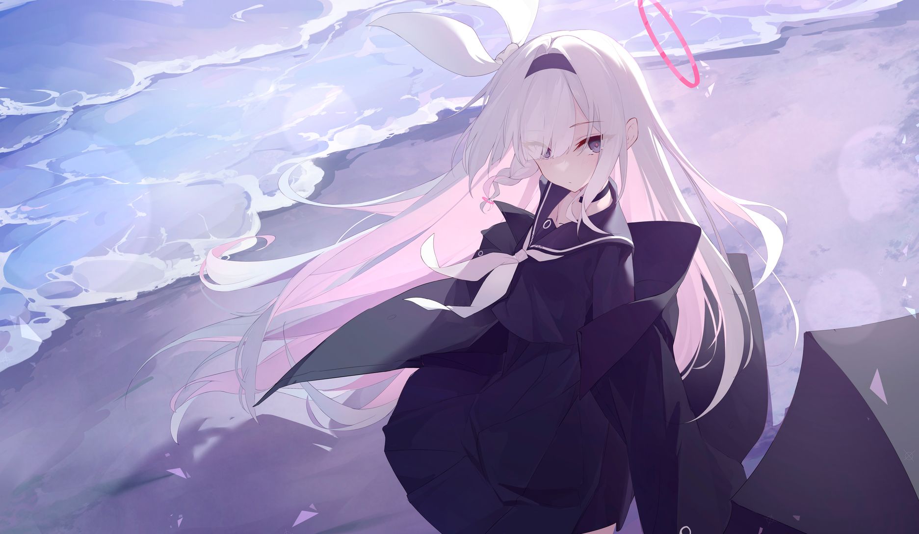 خلفية بلانا بلو أرشيف أنيمي شاطئ المحيط