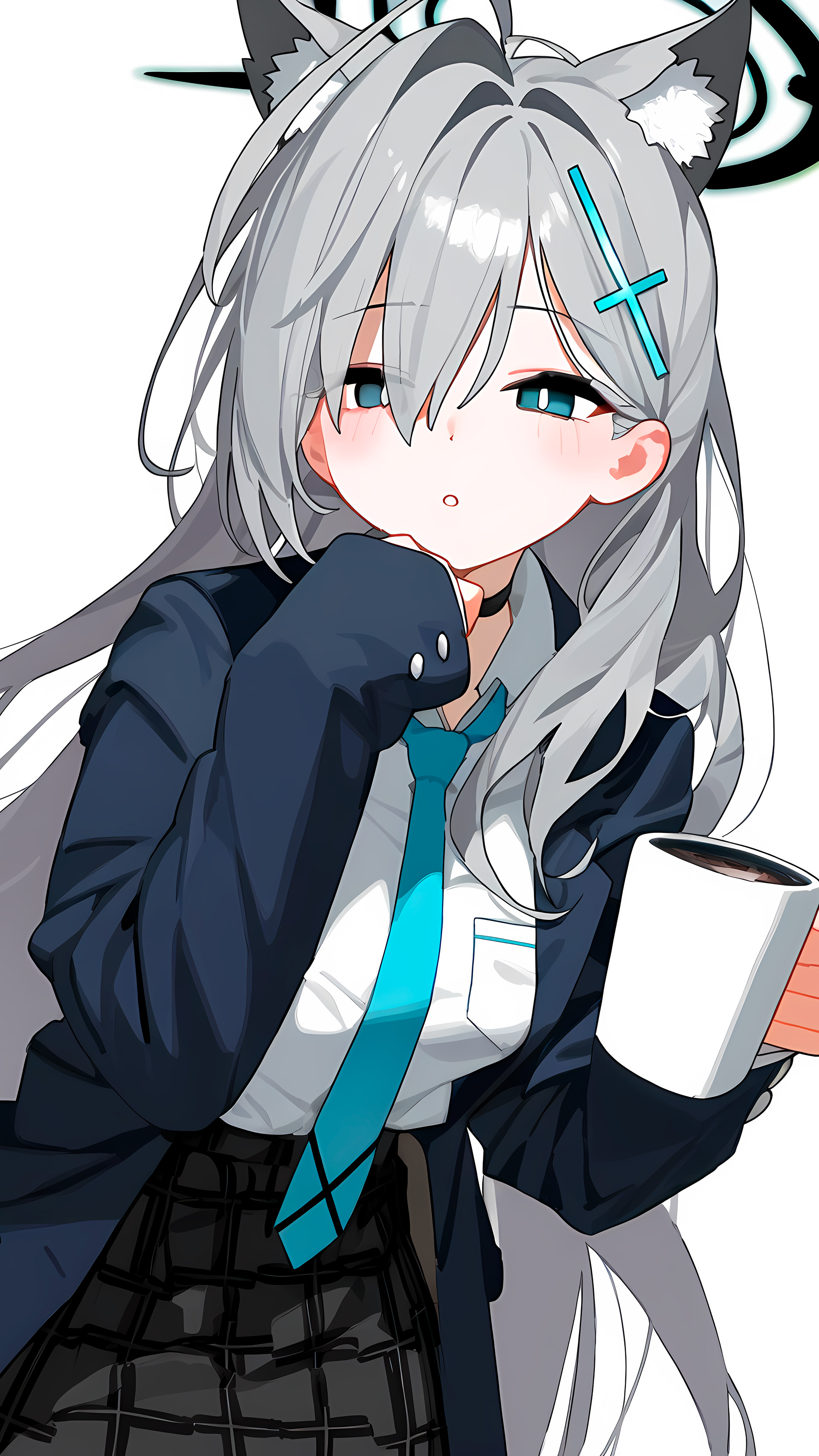 Shiroko Sunaookami Blue Archive 4K Wallpaper