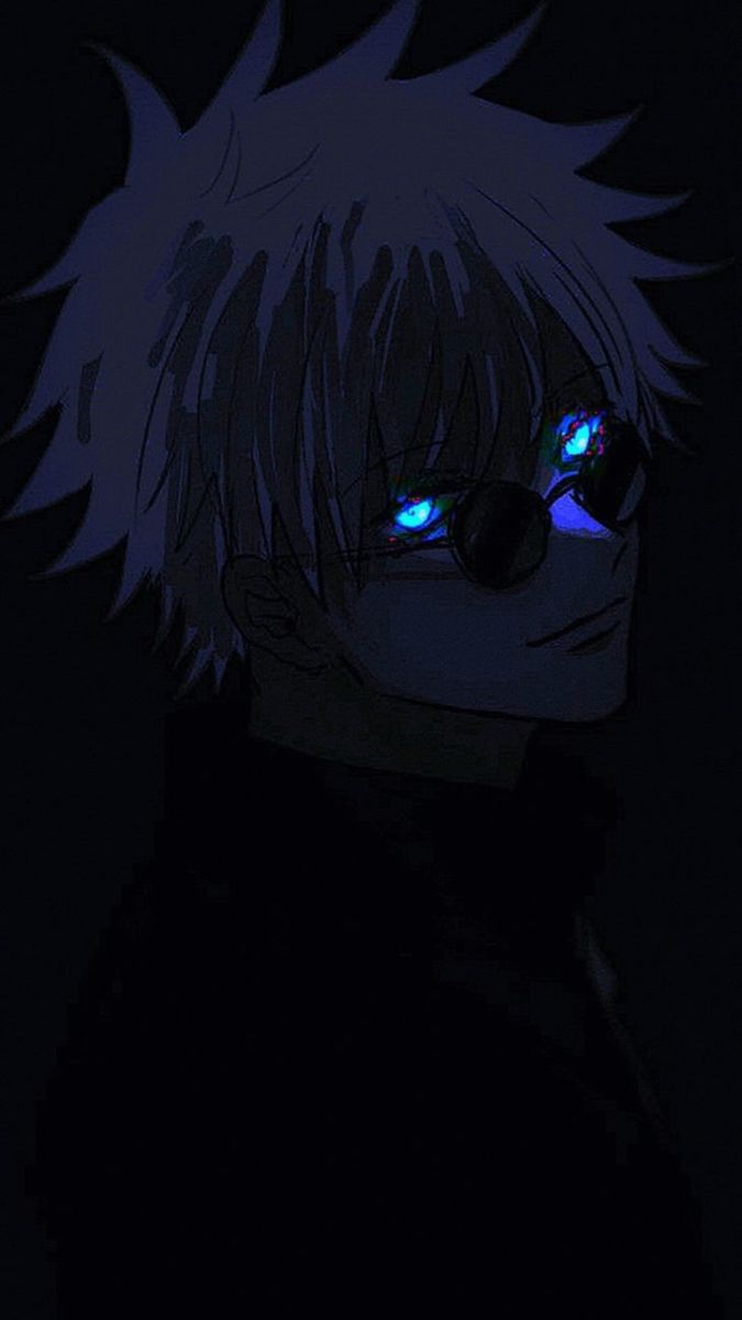 والپیپر 4K چشمان درخشان تاریک ساتورو گوجو