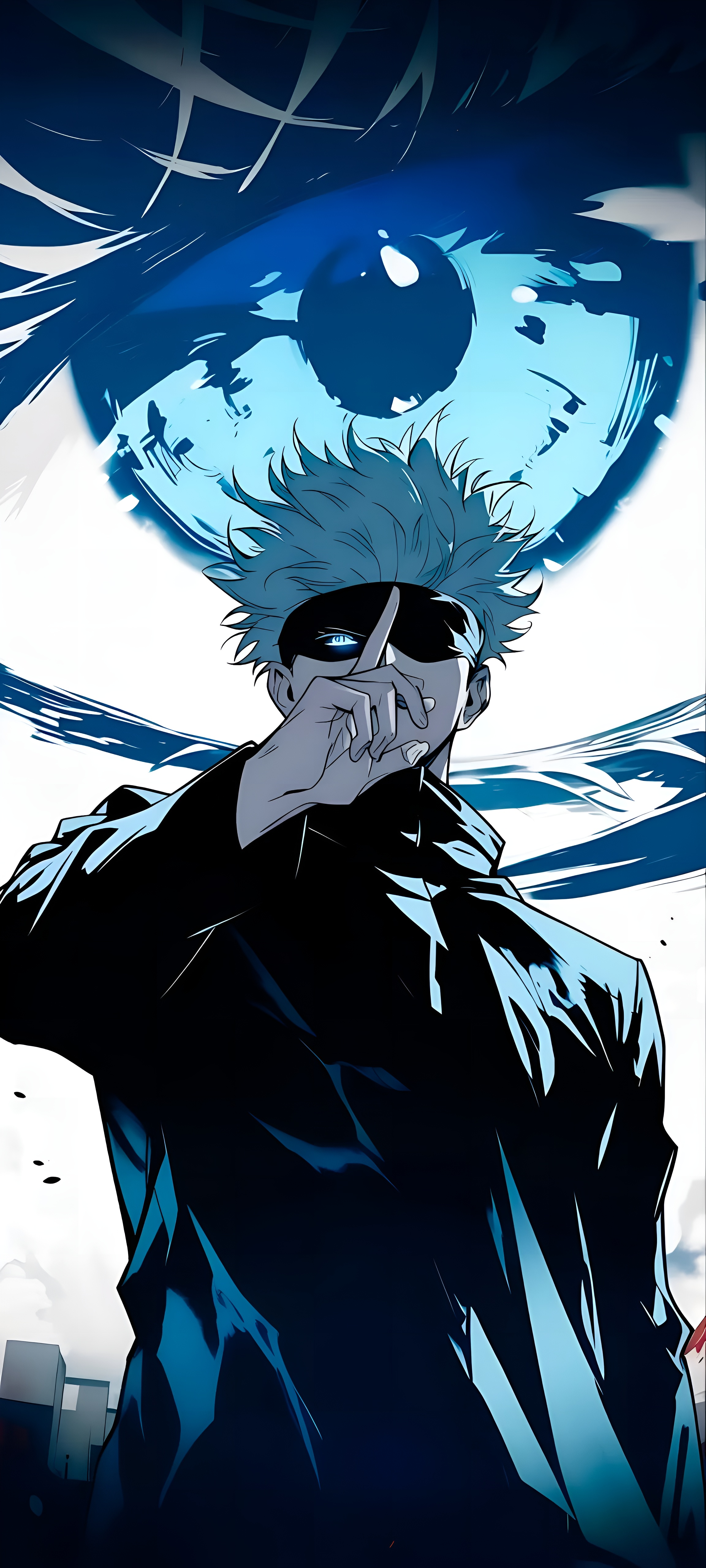 Satoru Gojo Infinity Eyes JJK Wallpaper 2304x5120 Wallpaper Alchemy