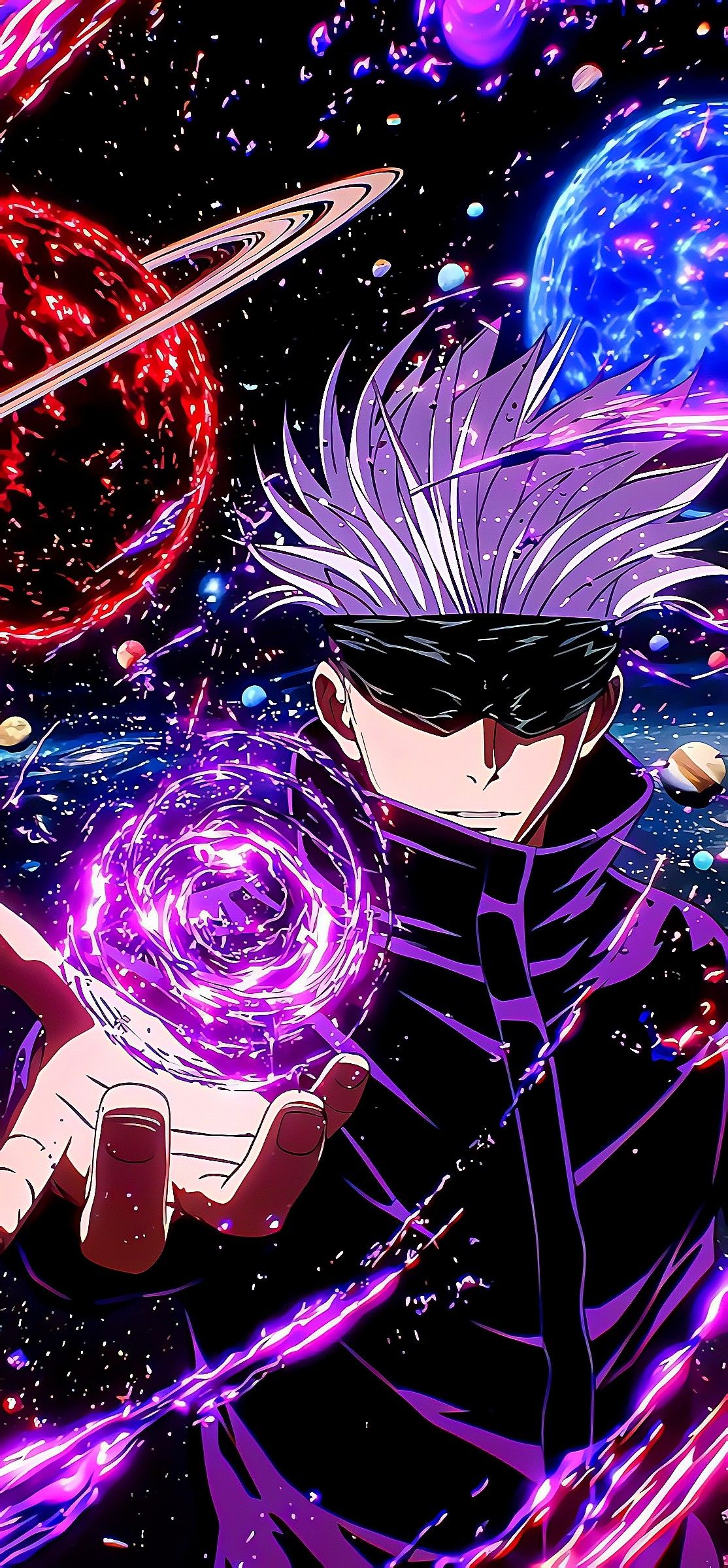 Satoru Gojo Hollow Purple Technique 4K Wallpaper